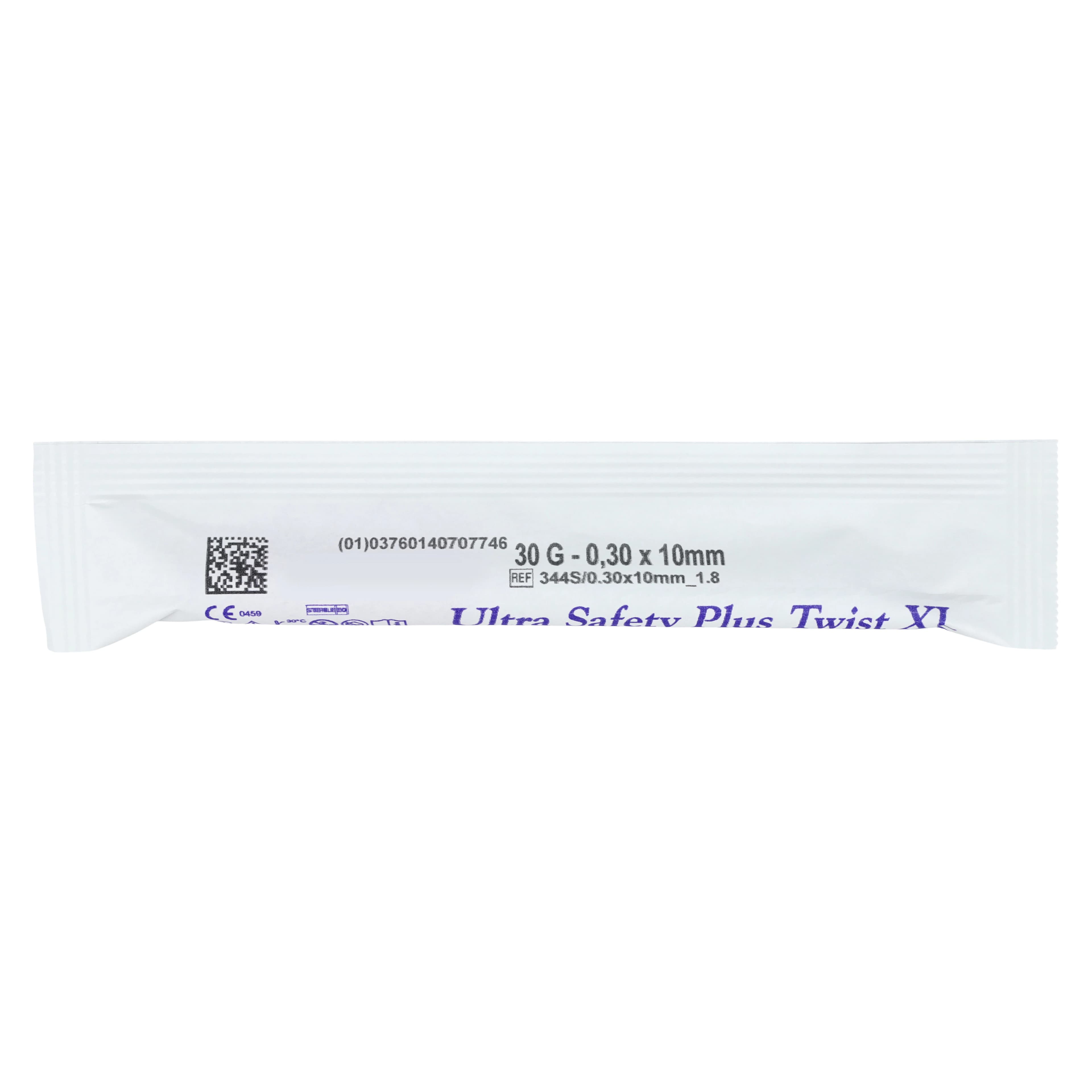 Ultra Safety Plus Twist XL 30G Extra Short Purple Injection Needles, 100/Box with 1 Syringe Handle, 01N4500 thumbnail 3