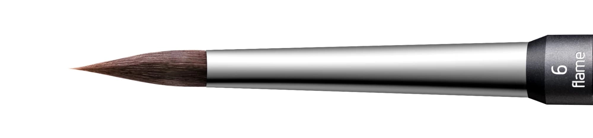 Renfert lay:art evo Synthetic Ceramist Brush Refill, Size 6, Flame Shape, 2/Pkg - lay:art evo Size 6 Refill Flame Pack of 2 - Image 1