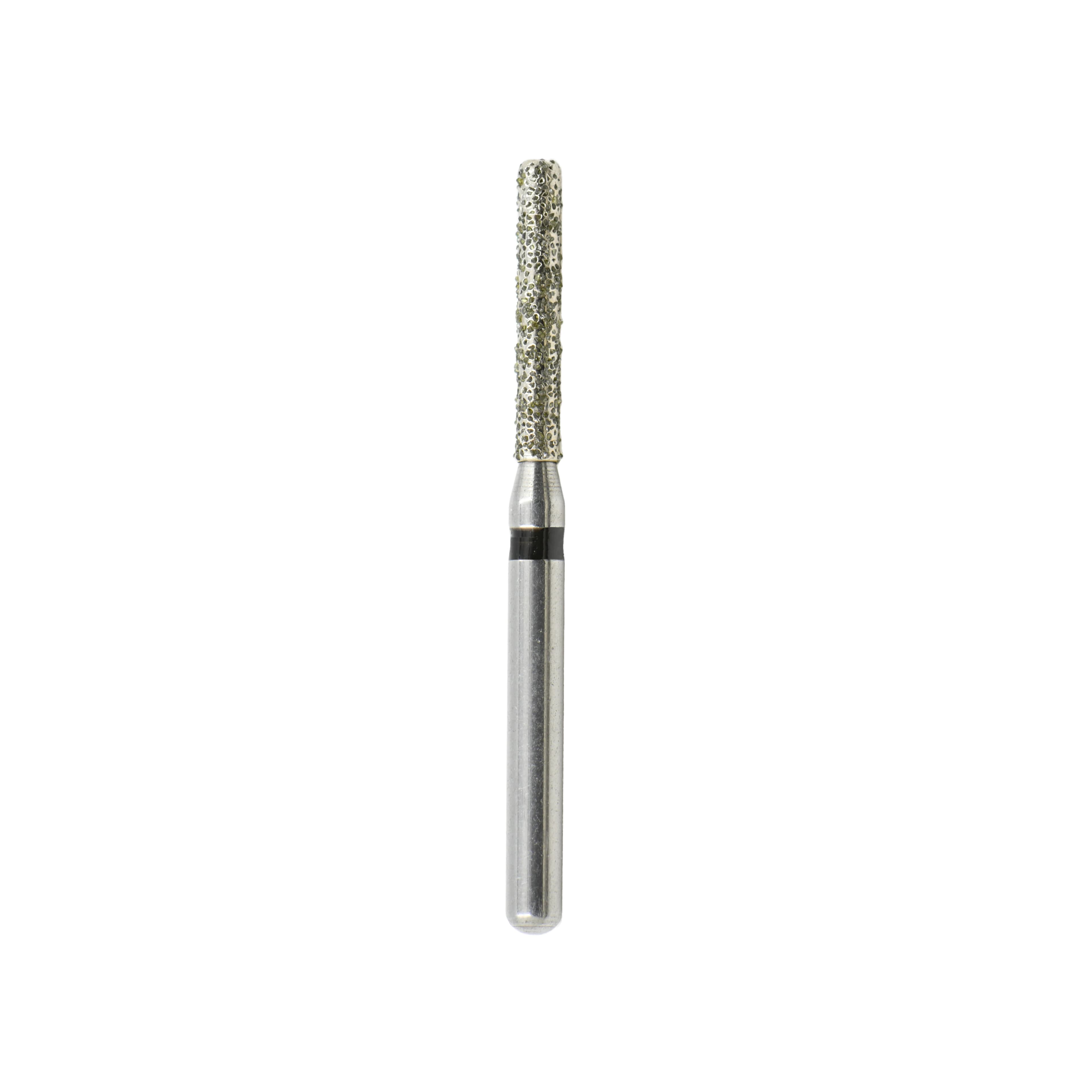 Kerr SimpliCut Single-Use Diamond Bur, Super Coarse, Cylinder with Rounded Shoulder, Friction Grip, 25/Pkg, #KS1-D - #KS1 Super Coarse SimpliCut Diamond Bur Cylinder Rounded Shoulder Pack of 25 - Image 1