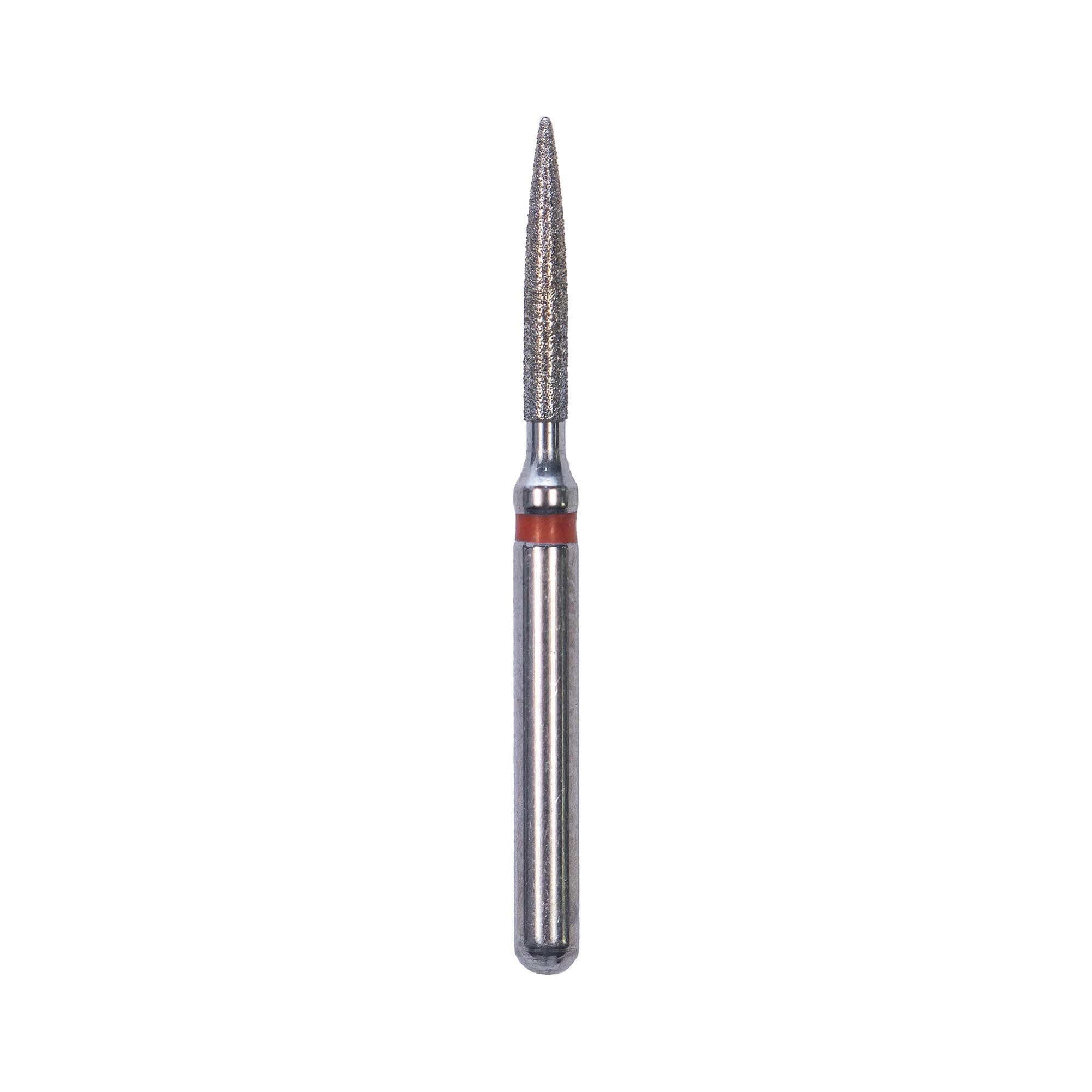 Kerr SimpliCut Single-Use Sterile Diamond Bur, Fine Grit, Flame Shape, Friction Grip, 25/Pack, F862-012-D - #862-012 Fine SimpliCut Diamond Bur Flame Pack of 25 - Image 1