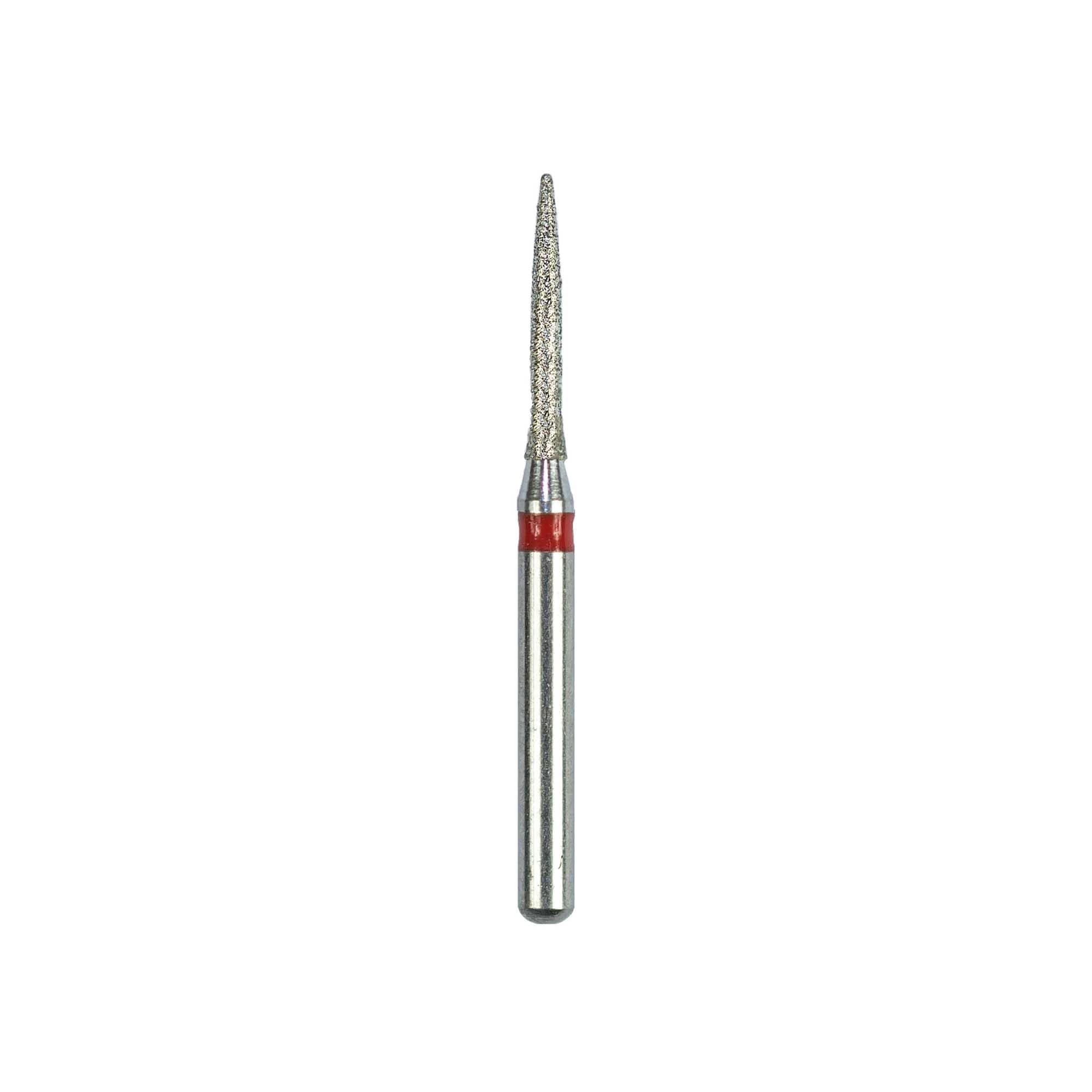 Kerr SimpliCut Single-Use Sterile Diamond Bur, Fine Grit, Flame Shape, Friction Grip, 25/Pkg, F862-010-D - #862-010 Fine SimpliCut Diamond Bur Flame Pack of 25 - Image 1