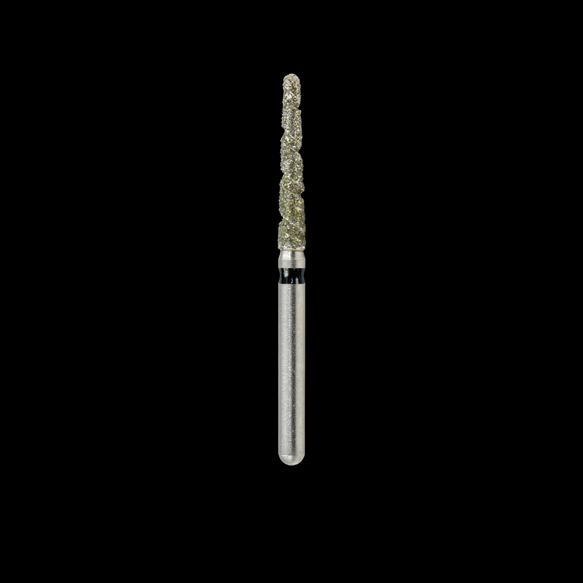 Kerr SimpliCut Sterile Single-Use Diamond Bur, Super Coarse, Round End Taper, Spiral, Friction Grip, 25/Pkg, SC856-T-018-D - SimpliCut SC856-T-018 SC Diamonds (25) Sterile - Image 1