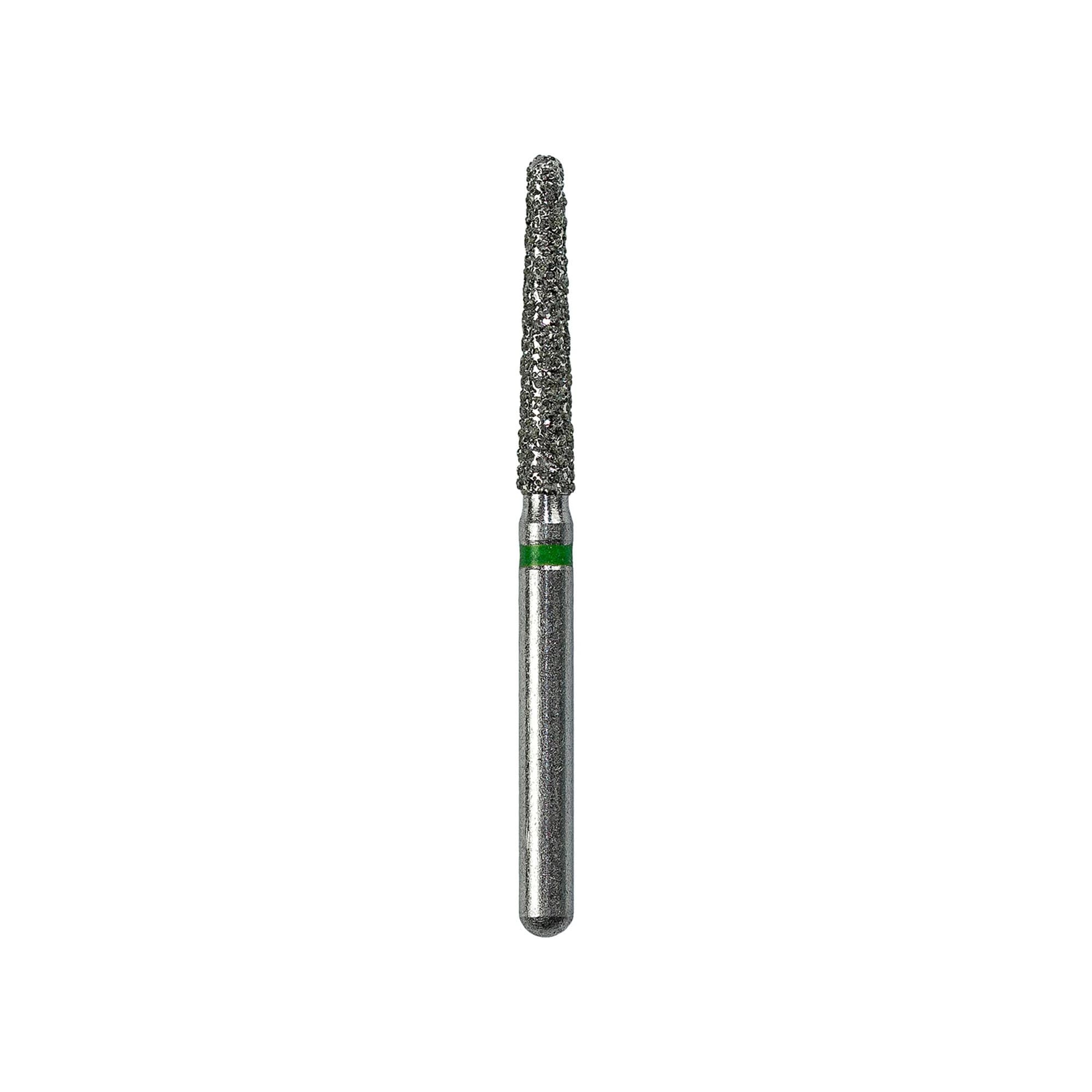 Kerr SimpliCut Single-Use Sterile Diamond Bur, Coarse Grit, Round End Taper, Friction Grip, 25/Pack, C850-016-D - #850-016 Coarse SimpliCut Diamond Bur Round End Taper Pack of 25 - Image 1