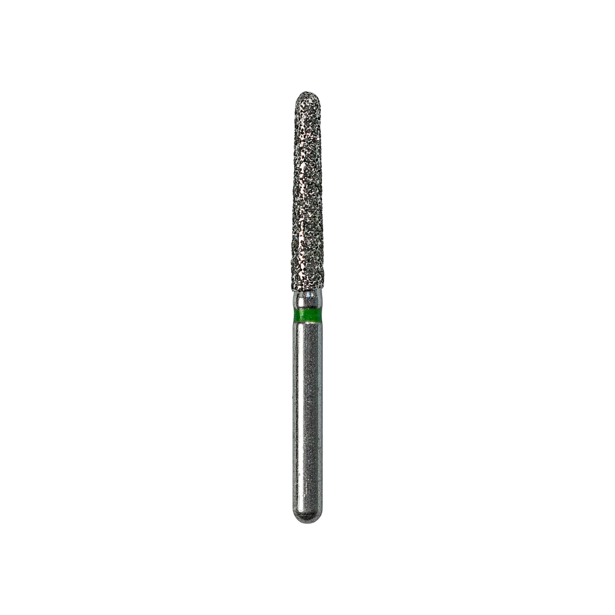 Kerr SimpliCut Single-Use Sterile Diamond Bur, Coarse Grit, Round End Taper, Friction Grip, 25/Pack, C850-018-D - #850-018 Coarse SimpliCut Diamond Bur Round End Taper Pack of 25 - Image 1