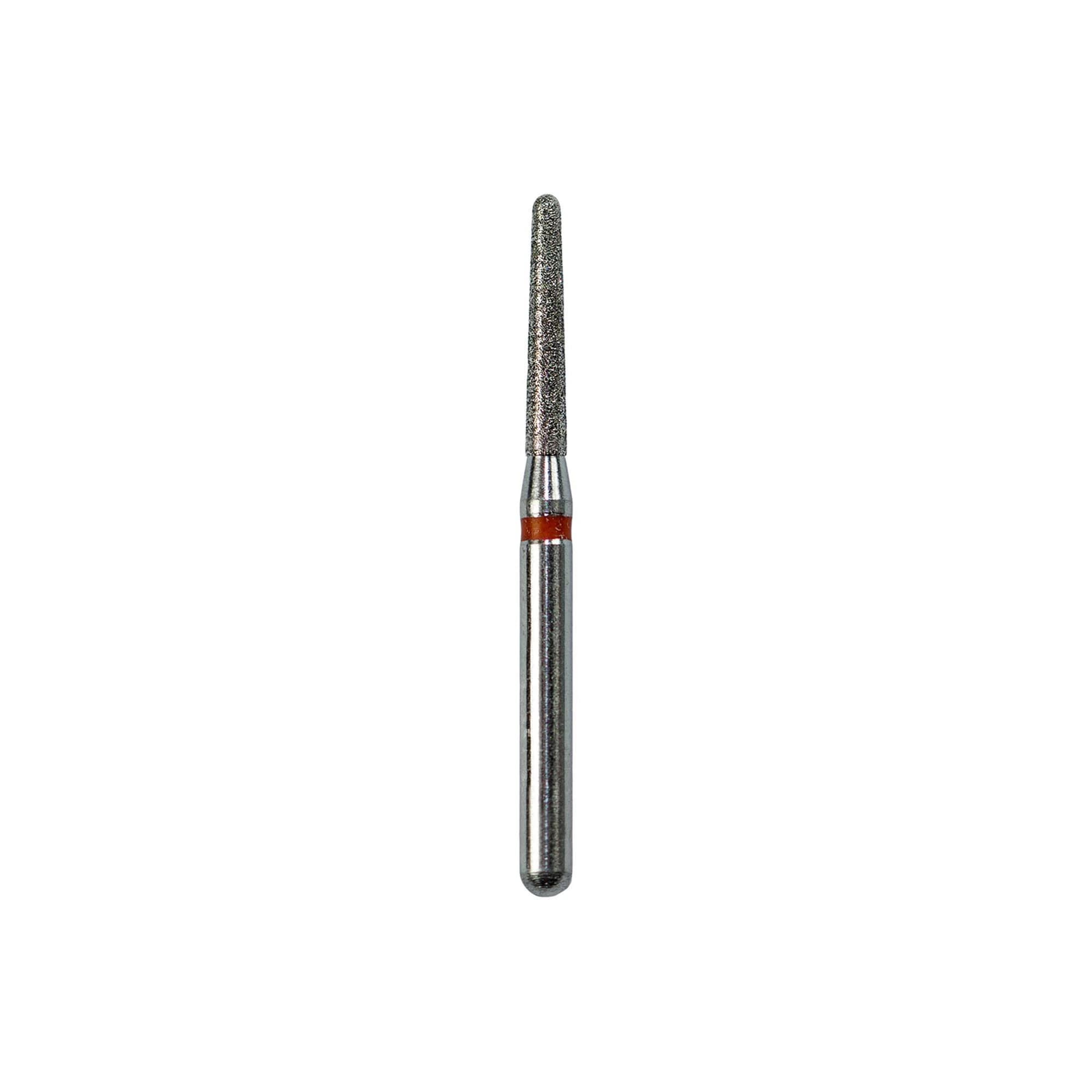 Kerr SimpliCut Single-Use Sterile Diamond Bur, Round End Taper, Fine Grit, Friction Grip, 25/Pkg, F856-014-D - #856-014 Fine SimpliCut Diamond Bur Round End Taper Pack of 25 - Image 1