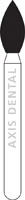 Kerr Zir-CUT Diamond Bur, FG, Pointed Football, Z-Grit, Blue, #Z368-023, 2.3 mm Diameter, 5.0 mm Length, 5/Pkg - ZIR-CUT&trade; Diamonds - FG - #Z368-023 (5.0) - Image 1