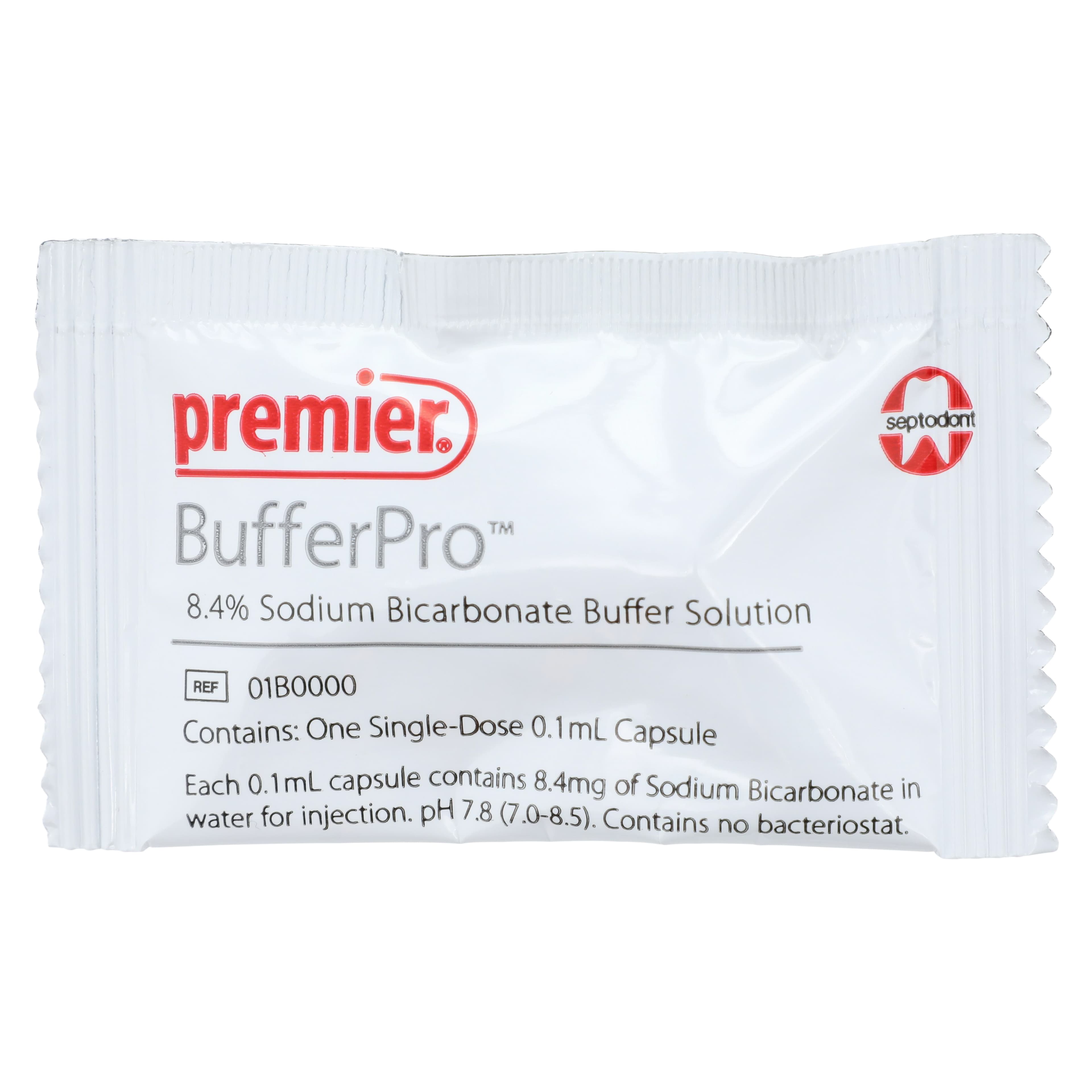 Septodont BufferPro 8.4% Sodium Bicarbonate Buffer Solution, 0.1 mL Capsules, 25/Box, 01B0000 thumbnail 3