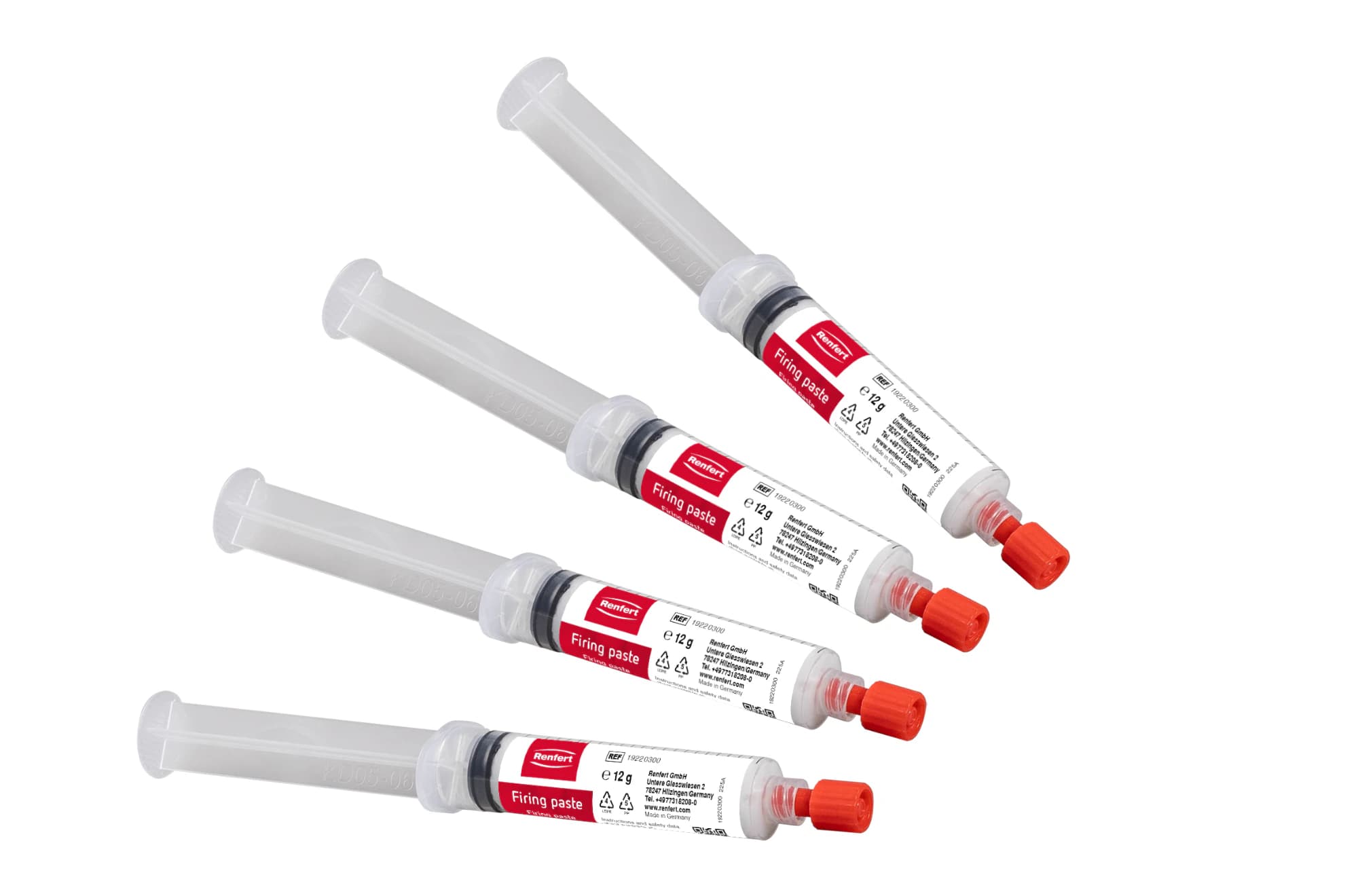 Renfert Firing Paste, 12 g Syringe, Pack of 4 - Renfert Firing Paste Pack of 4 - Image 1