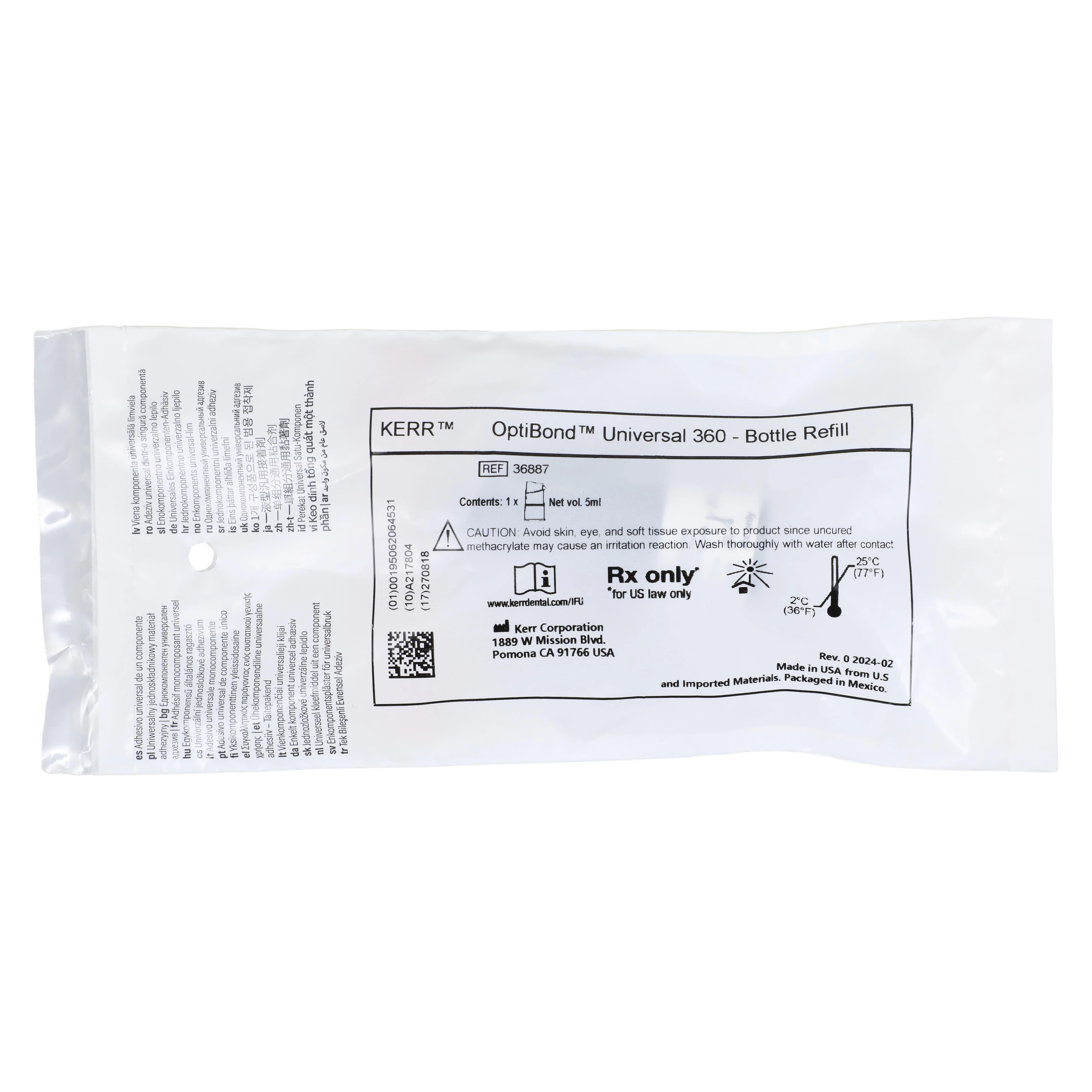 OptiBond Universal 360 Bottle Refill, 5 mL, Light-Cure Universal Adhesive, 1/Bottle, Kerr #36887 thumbnail 5