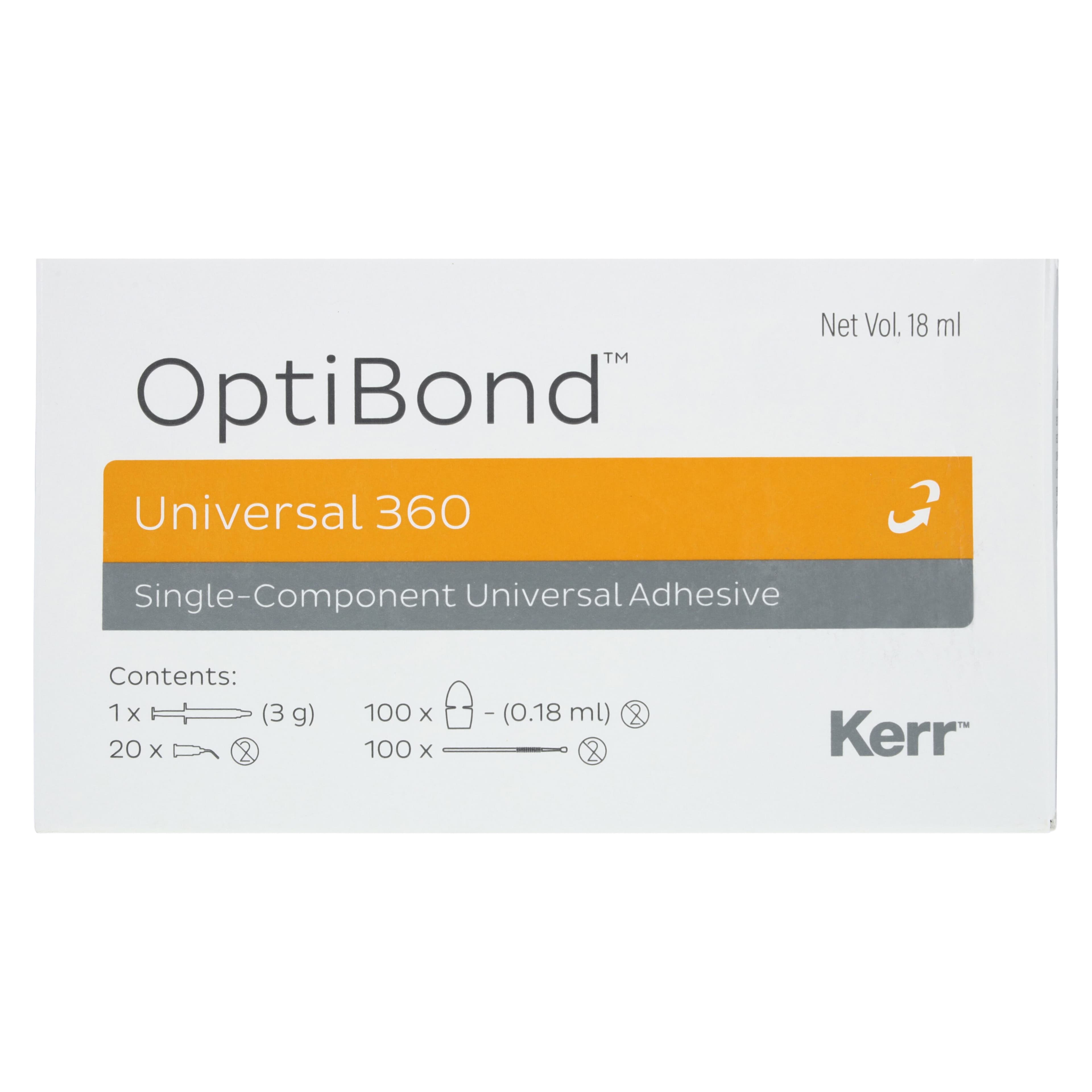 OptiBond Universal 360 Unidose Kit, 100 x 0.18 mL Unidoses, 1 x 3 g Gel Etchant Syringe, 100 Applicators, #36886 thumbnail 13