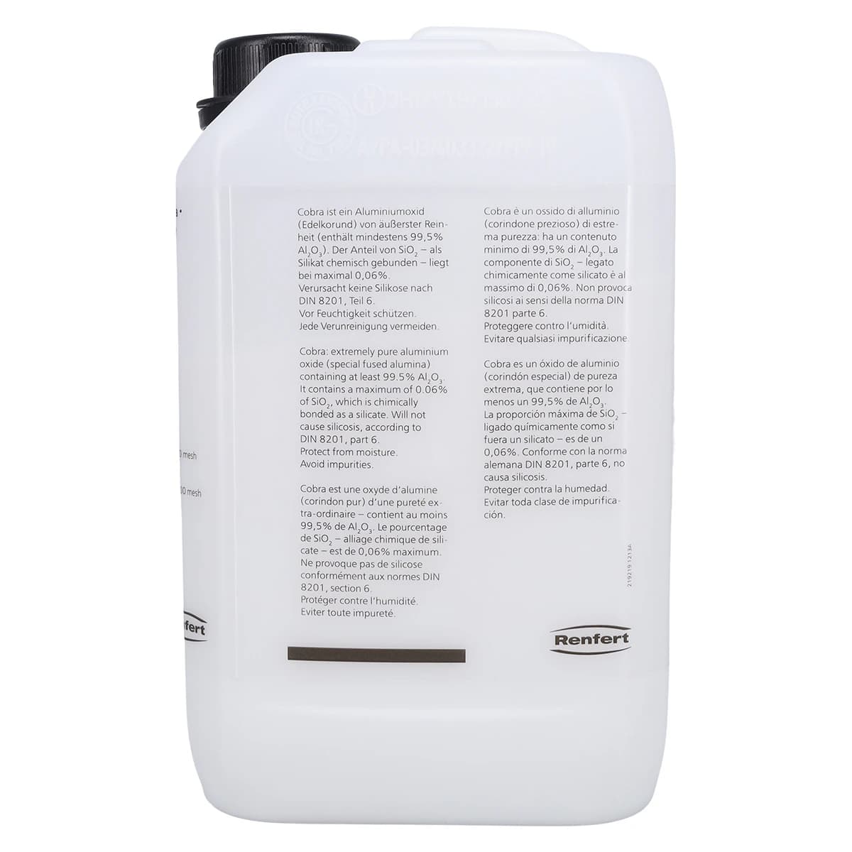 Renfert Cobra White Aluminum Oxide Abrasive, 110 Micron, 5 kg (11 lb), 15831005 thumbnail 3