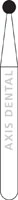 NTI Diamond Bur, FG, Round, #801, 1.2 mm, Medium Grit, 5/Pk, M801-012 - NTI Diamond Burs, FG, Round, # 801, 1.2 mm, Medium, Clear, 5/Pk, M801-012 - Image 1