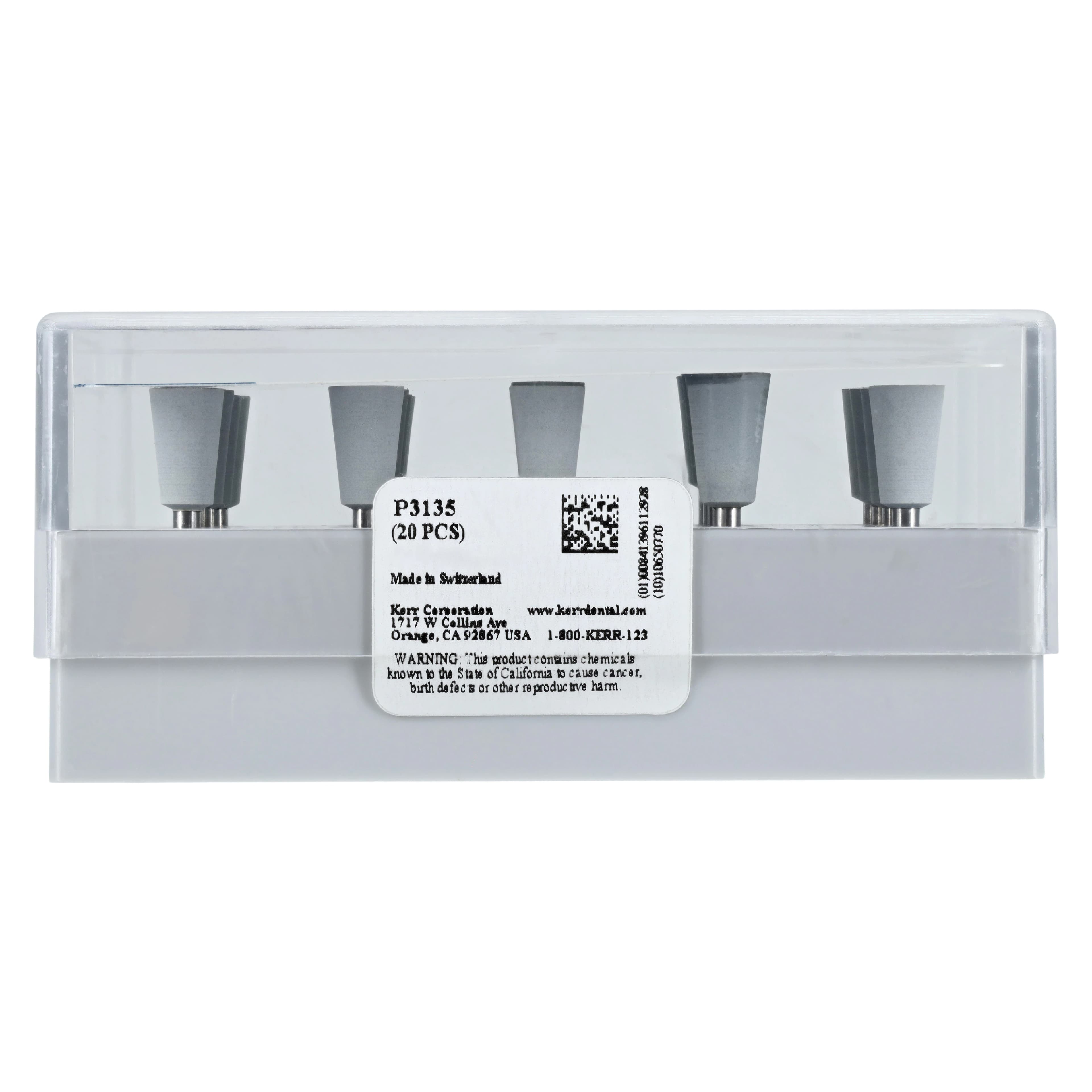 PDQ2 Composite Polishing Refills, RA, Cup, #060, 6 mm, White, 20/Pk, P3135 thumbnail 2