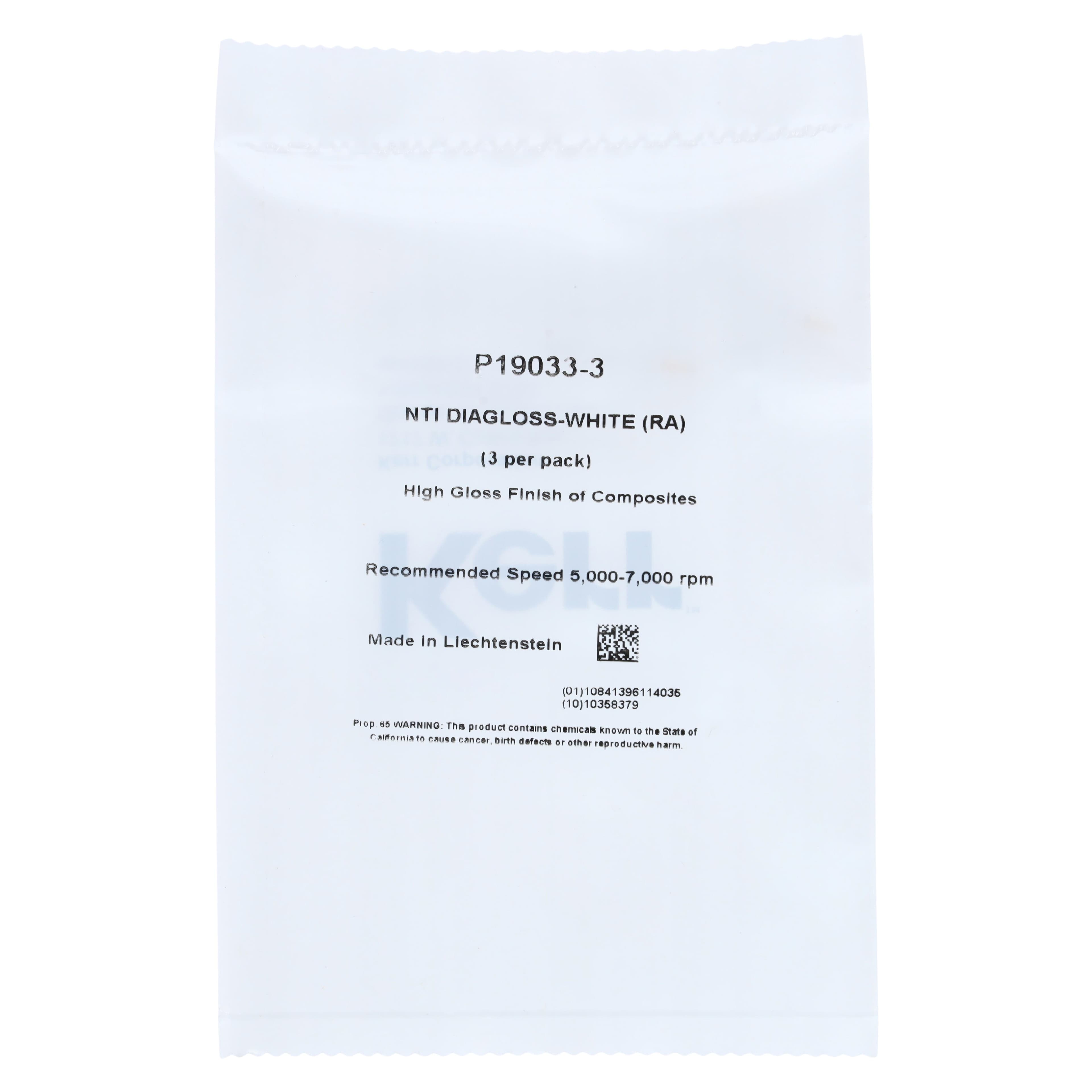 NTI DiaGloss Composite Polisher, White High Shine, Small Flame Point, RA (Right Angle), 3/Pkg, P19033-3 thumbnail 2
