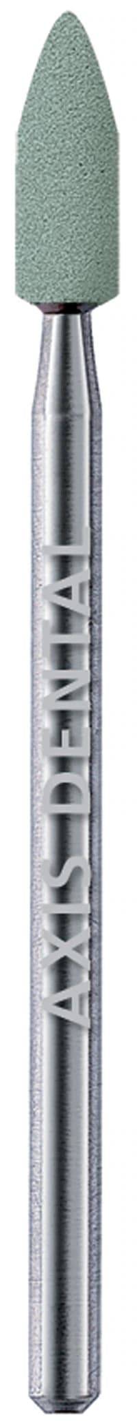 Kerr AXIS NTI Green Abrasive Mounted Stone, Small Flame, Fine Grit, RA Shank, 2.35 mm, 12/Pk, GF661-RA - NTI Green Abrasive Small Flame RA Shank Pack of 12 - Image 1