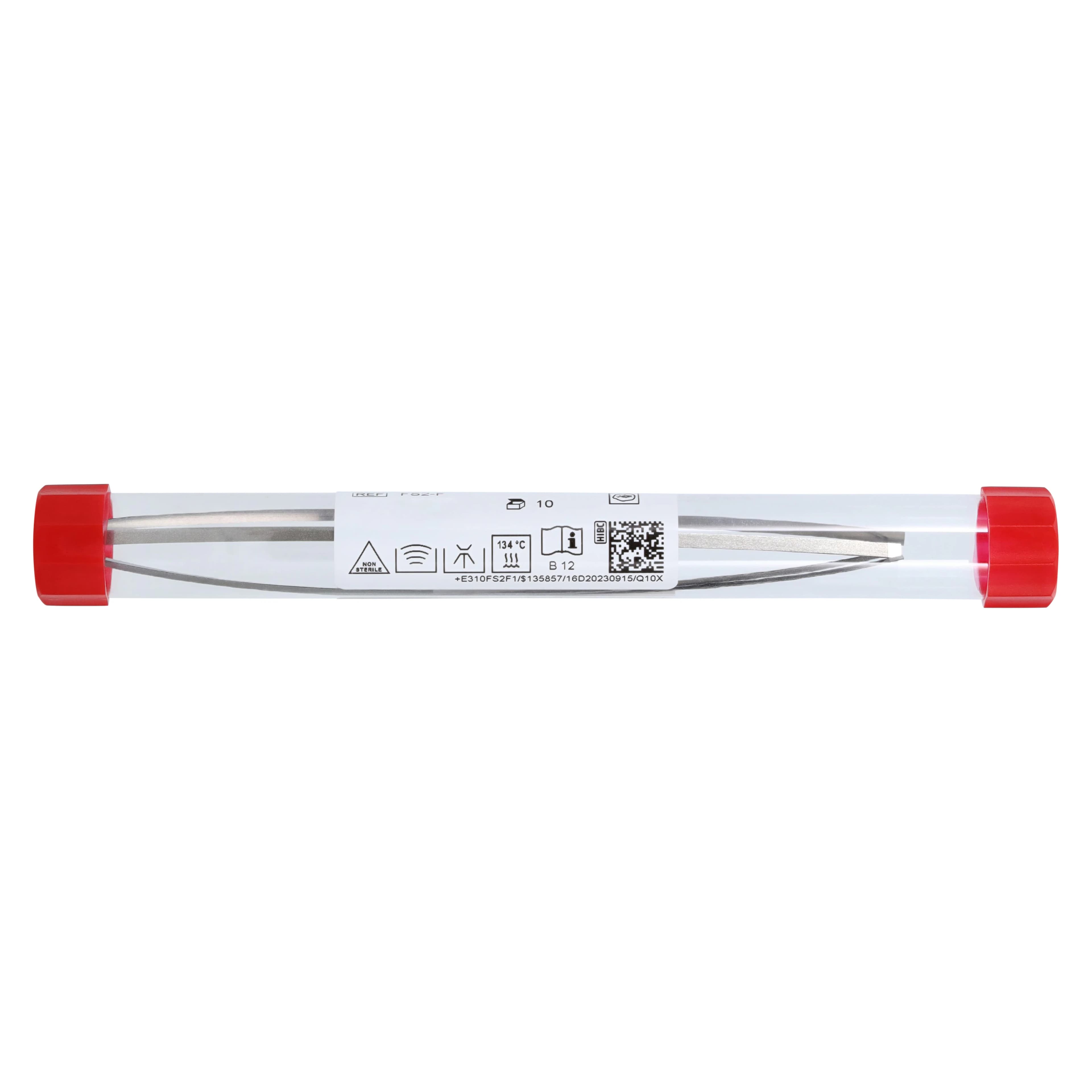 NTI Diamond Finishing Strips, Fine, 2.5mm Wide, 0.08mm Thick, Non-Serrated, Red, 10/Pk, FS2-F thumbnail 4