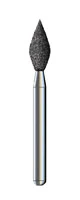 NTI Diamond Bur, FG, Coarse, Pointed Football, 899-027, 5/Pkg, Green Ring, 7.0 mm Length - NTI&reg; FG Diamonds - Coarse - #899-027 (7.0) - Image 1