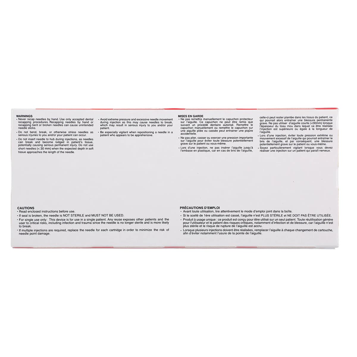 Septoject Dental Needle, 25 Gauge Long (35mm), Red, Plastic Hub, Sterile, 100/Box, 01-N1252 thumbnail 9