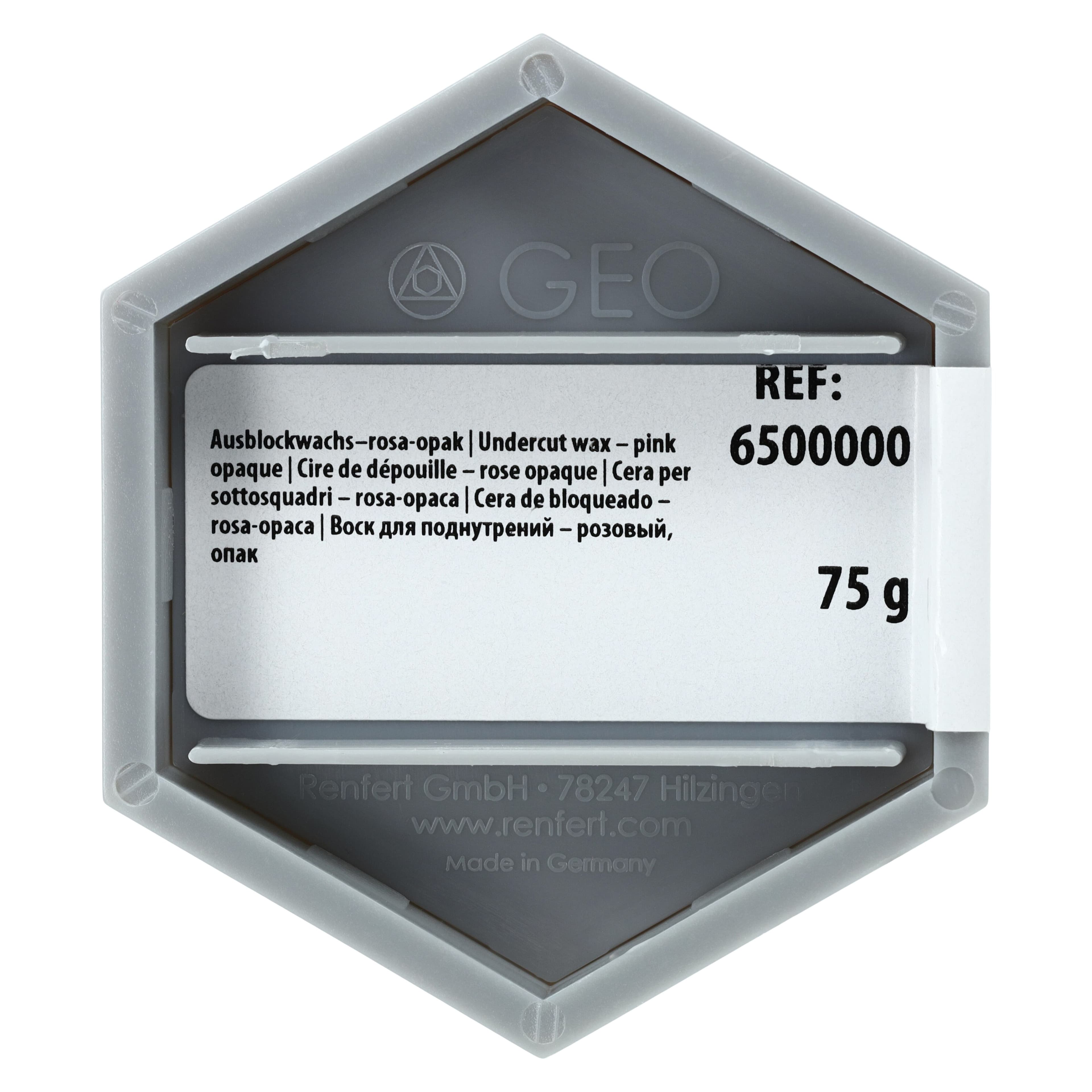 Renfert GEO Block-Out Wax, Pink Opaque, 75 g, G75 thumbnail 3