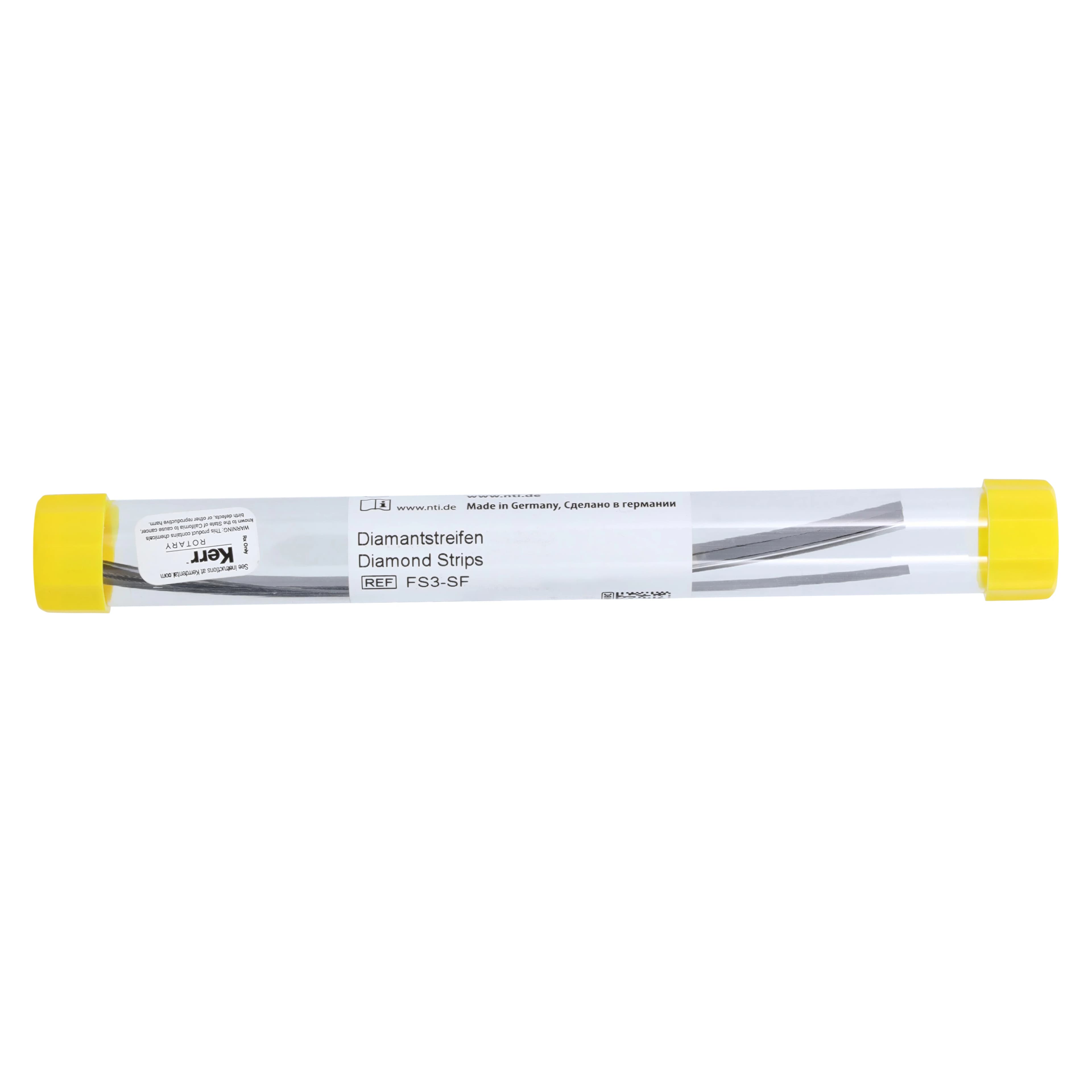NTI Diamond Finishing Strips, Wide, 3.75 mm, Superfine (Yellow), Non-Serrated, 10/Pk, FS3-SF thumbnail 3