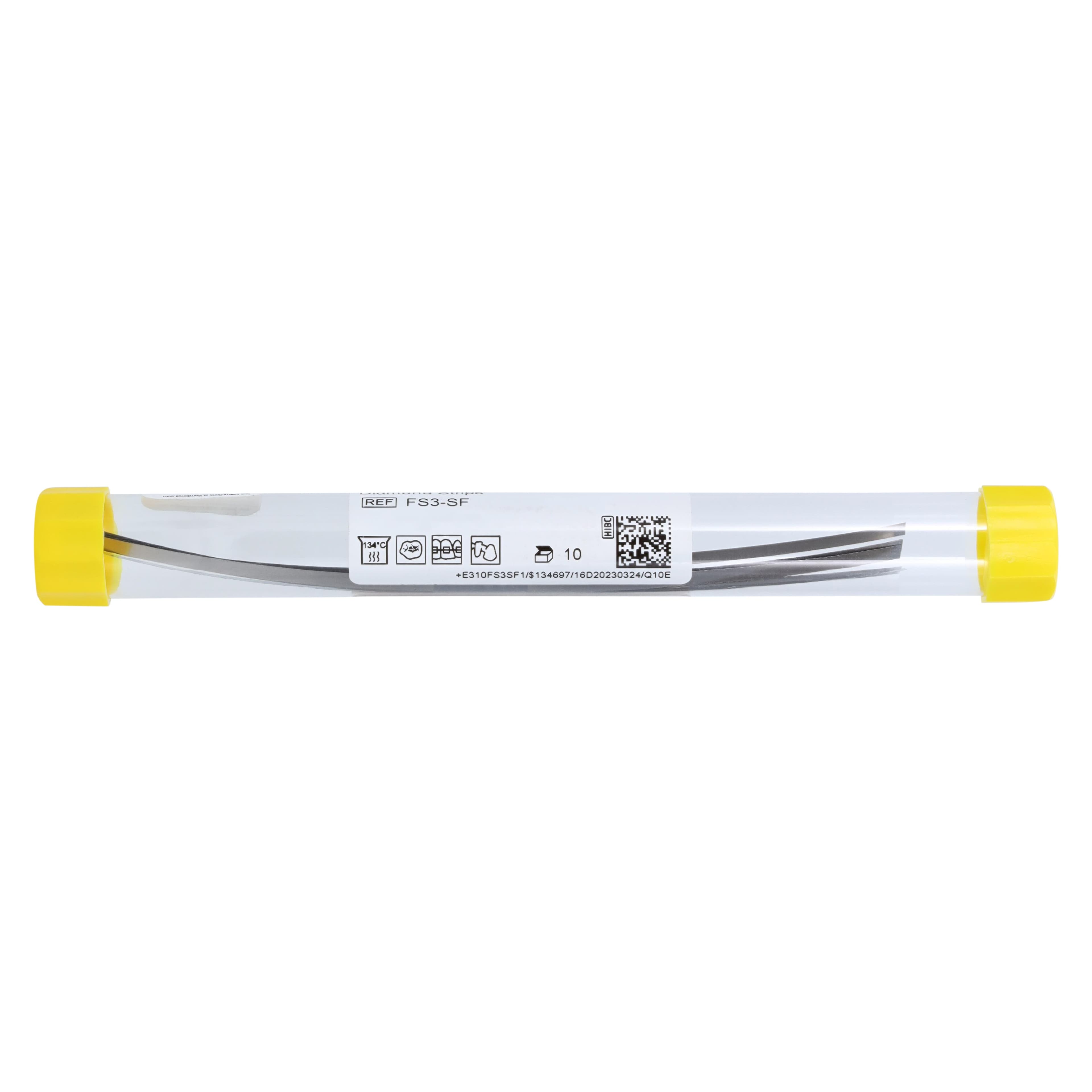 NTI Diamond Finishing Strips, Wide, 3.75 mm, Superfine (Yellow), Non-Serrated, 10/Pk, FS3-SF thumbnail 4
