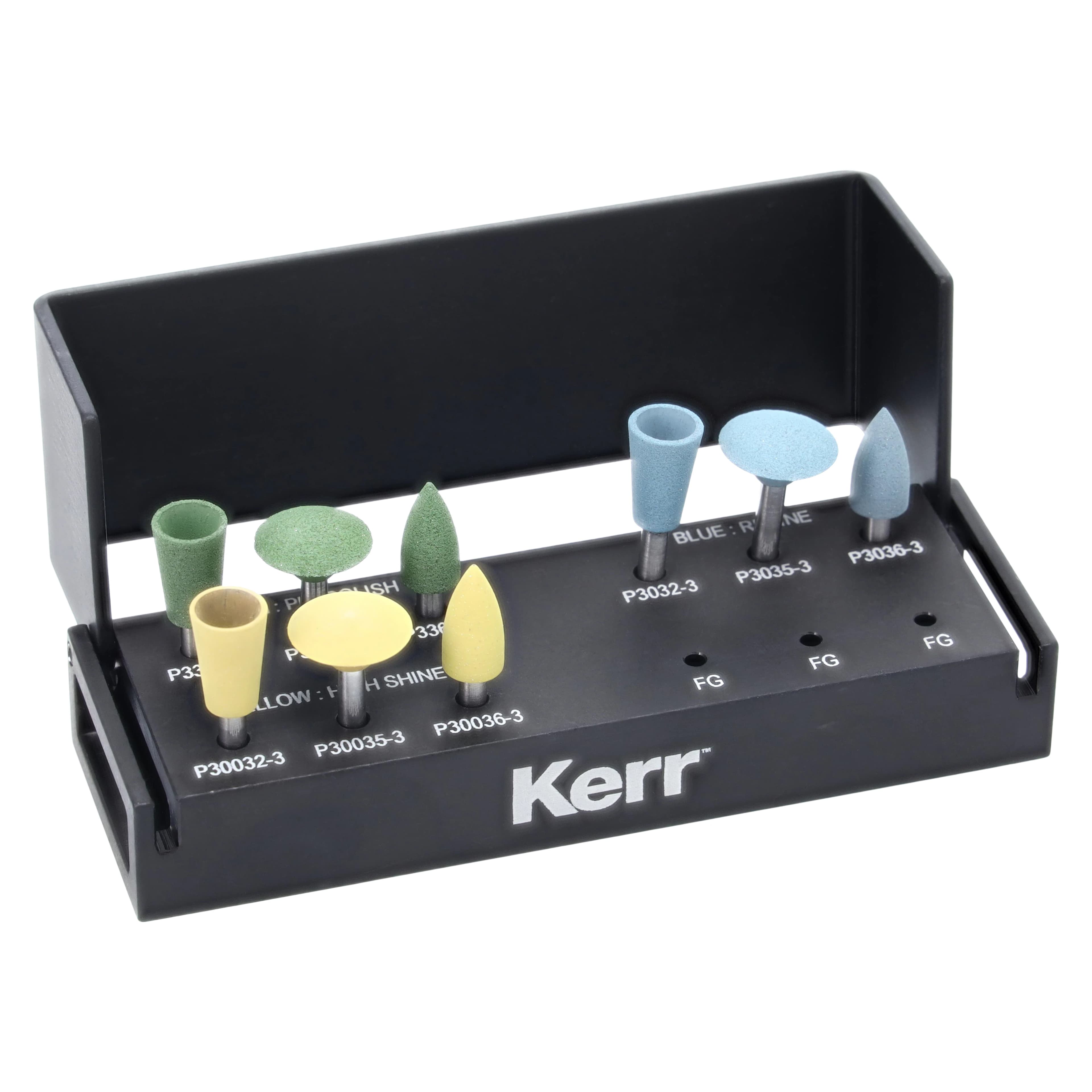 Kerr CeraGlaze Ultimate Porcelain Adjusting and Polishing Logic Set, RA, 9-Piece, LS-506 thumbnail 3