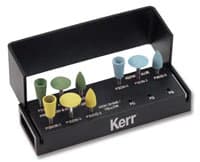 Kerr CeraGlaze Ultimate Porcelain Adjusting and Polishing Logic Set, RA, 9-Piece, LS-506 - Adjust and Polish, Logic Sets, CeraGlaze Ultimate Porcelain Polish, LS-506 - Image 1