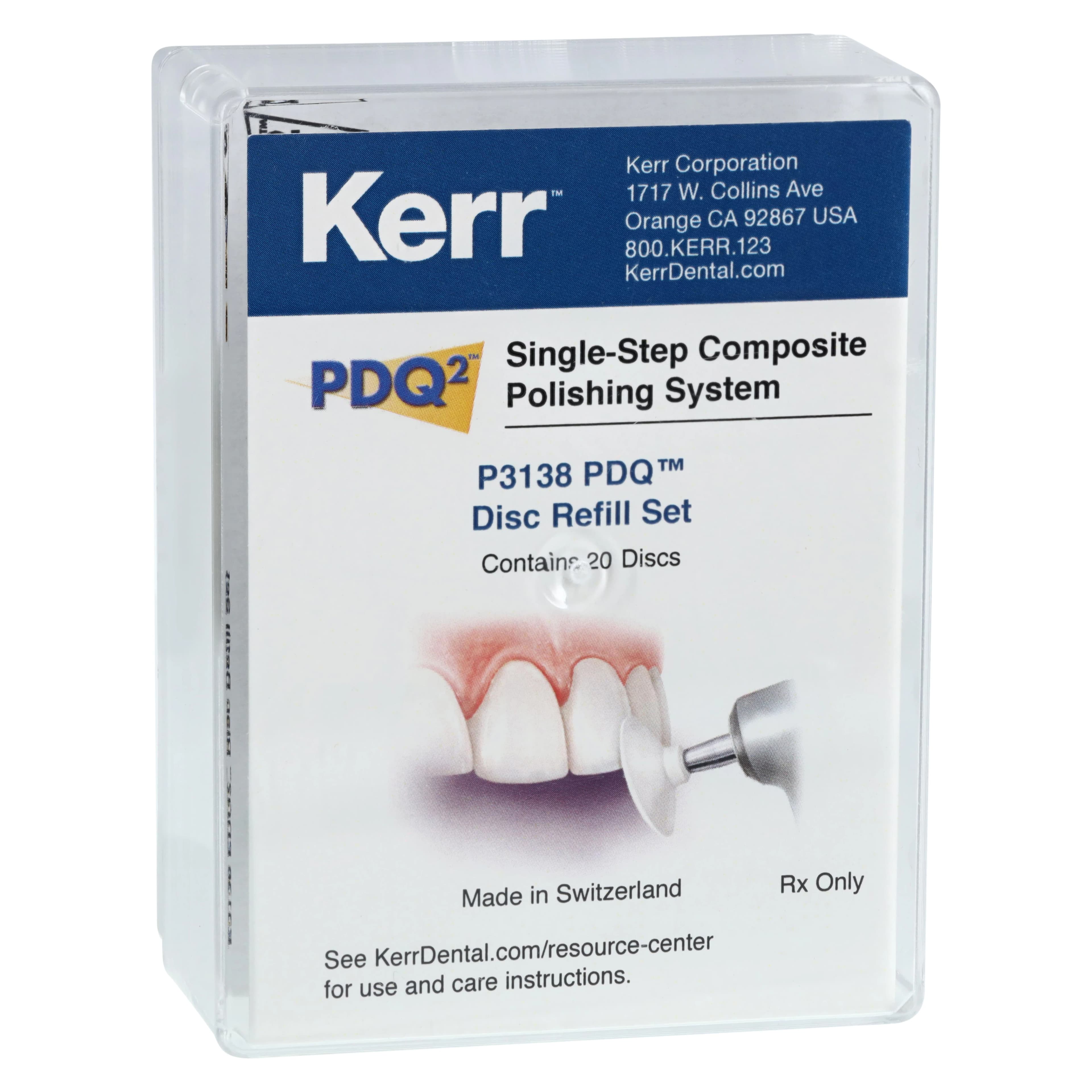 Kerr PDQ2 Polishing Refill, Diamond Impregnated Right Angle Disc for Composites, 20/Box - PDQ2 Polishing Refill - Image 1