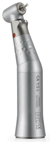 Bien Air Micro-Series Contra Angle 1:5 L High-Speed Air Handpiece, Autochuck Push Button, Multi-Strand Optical Glass Light, 1600690-001 - Micro-Series Air Handpieces - CA 1:5 L Micro-Series – Contra Angle, Autochuck Push Button, Multi-Strand Optical Glass Light - Image 1