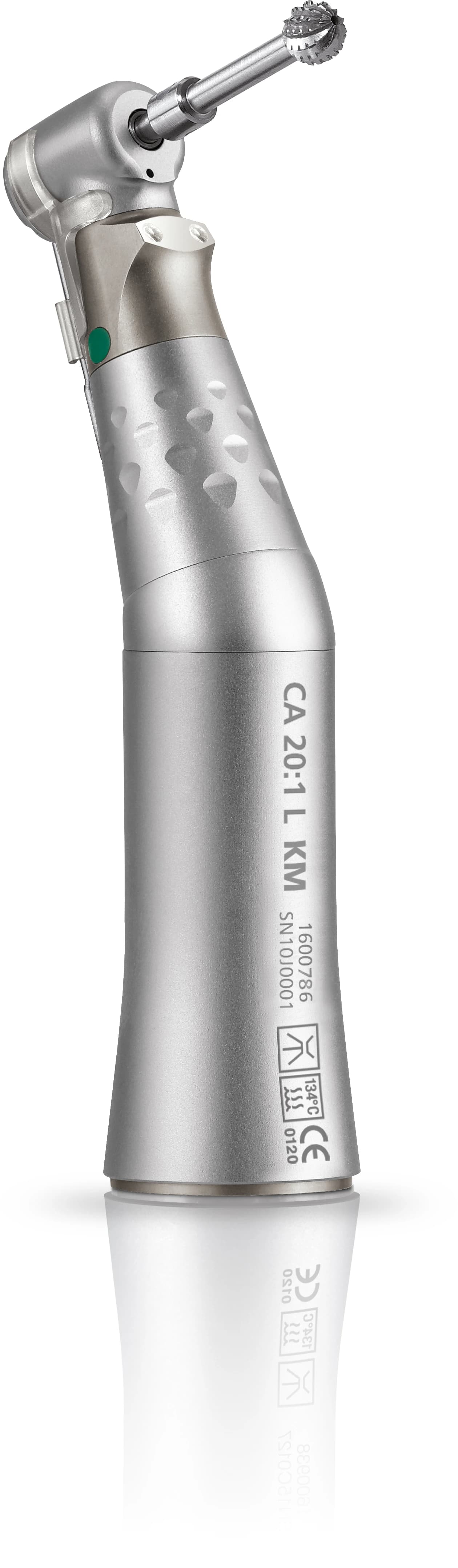 Bien Air Micro CA L Attachment 20:1 Contra Angle Handpiece, KM Micro-Series, Autochuck Push Button Latch - Micro CA L Attachment 20:1 - Image 1