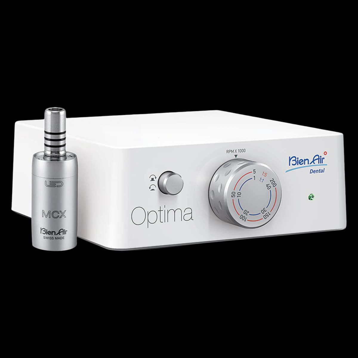 Bien Air Optima MCX LED Electric Micromotor Control Unit, White, 1700588-001 - OPTIMA Control Unit with MCX LED Micromotor - OPTIMA Control Unit with MCX LED Micromotor - Image 1