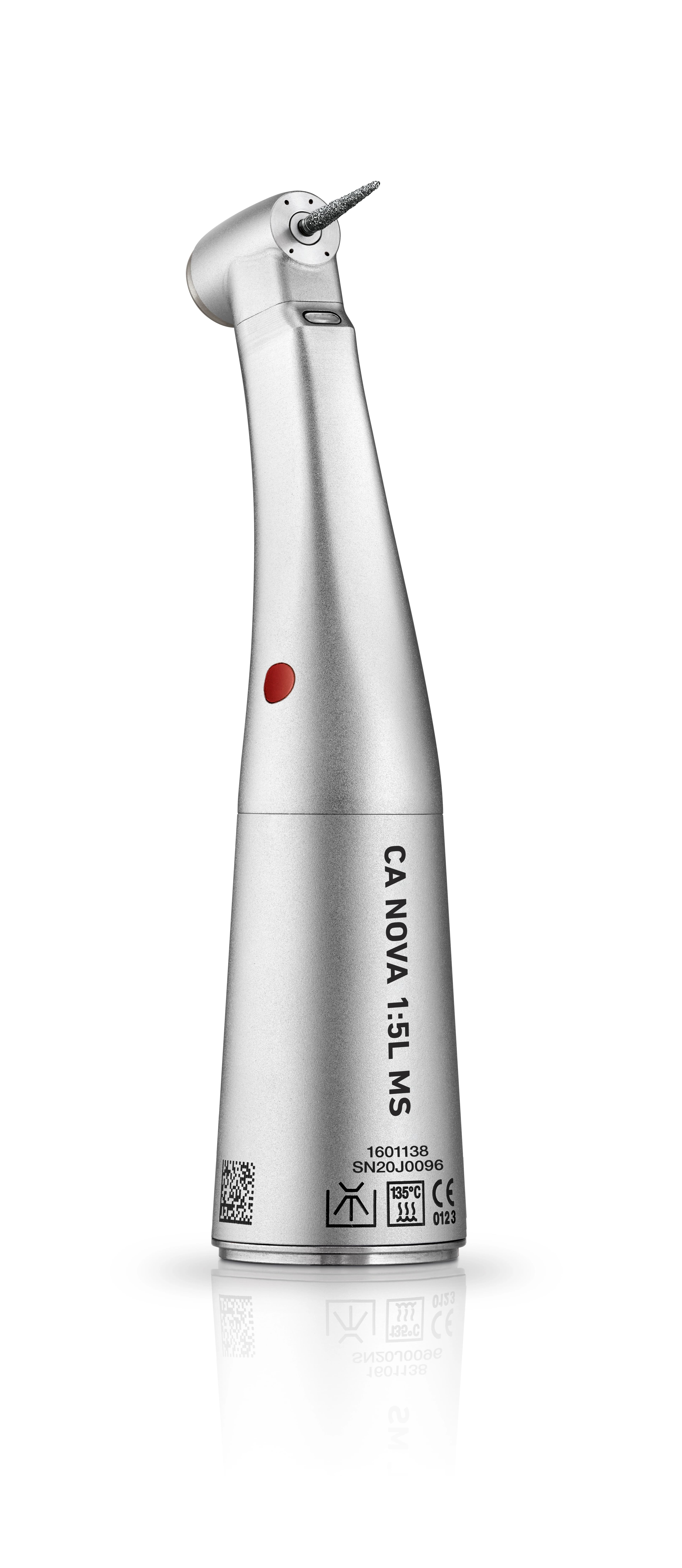 Bien-Air CA NOVA Micro-Series 1:5L Electric Contra-Angle Handpiece, Push-Button Autochuck, with Light, 1601138-001 - CA Nova Mirco Series Handpiece, 1601138-001 - Image 1