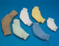 Rolyan Heel/Elbow Protector, Terry Loop, Large, 7.5-14" - HEELBO HEEL/ELBOW PROTECTOR LG - Image 1