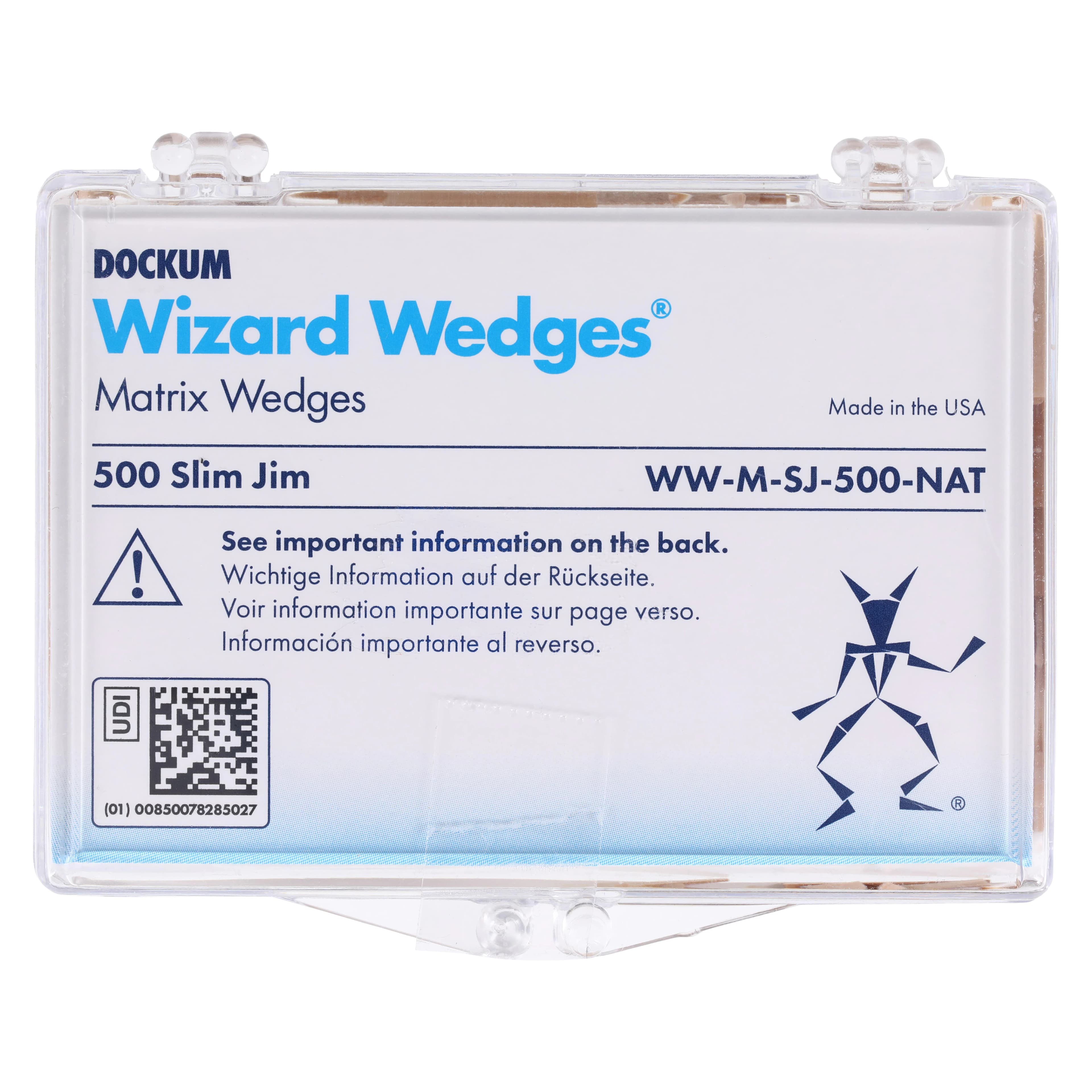 Wizard Wedges Matrix Wedges, Slim Jim, Birch Wood, Natural, 500/Pk, WW-M-SJ-500-NAT thumbnail 2