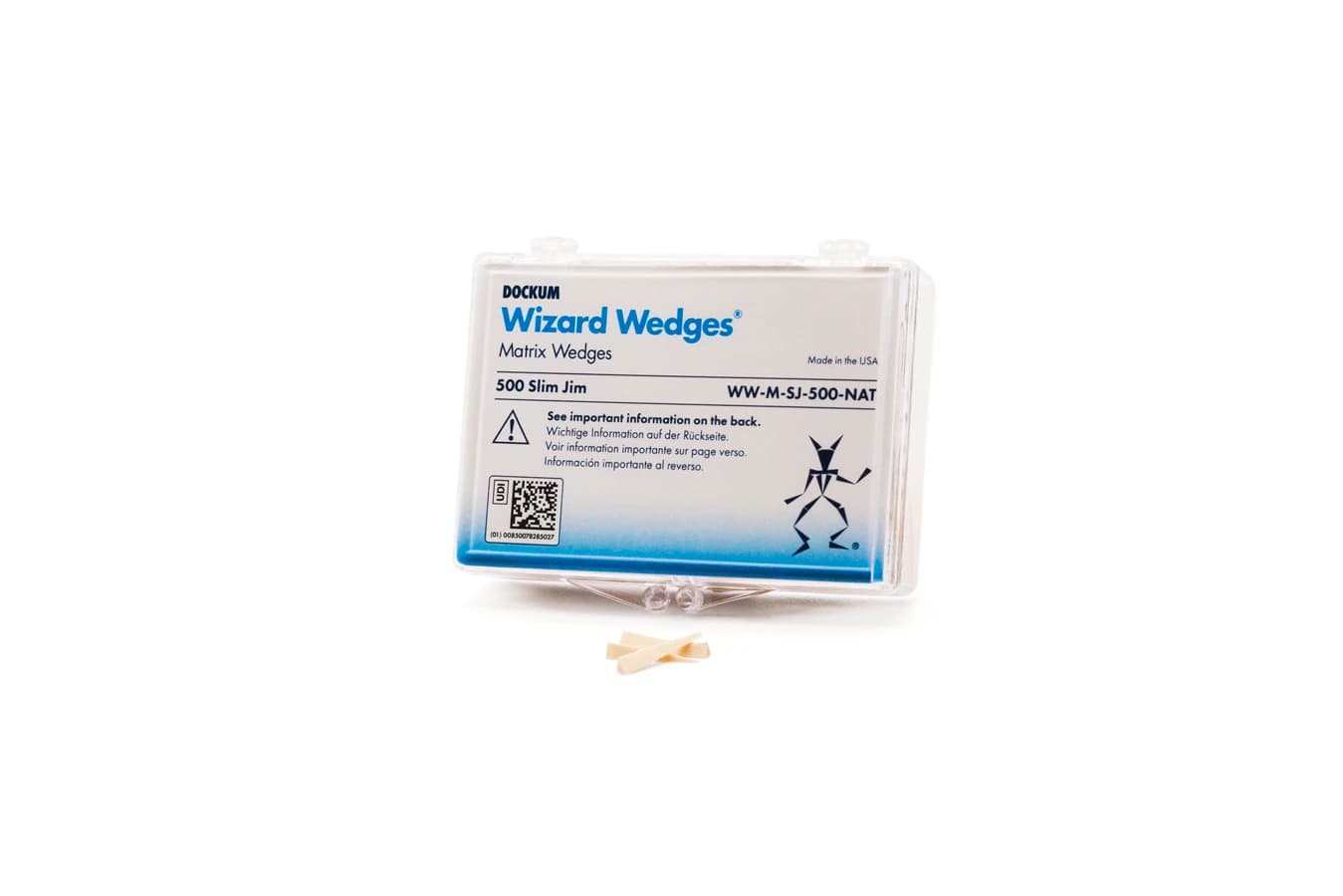 Wizard Wedges Matrix Wedges, Slim Jim, Birch Wood, Natural, 500/Pk, WW-M-SJ-500-NAT - Wizard Wedges Matrix Wedges, Slim Jim, 500/Pk, WW-M-SJ-500-NAT - Image 1