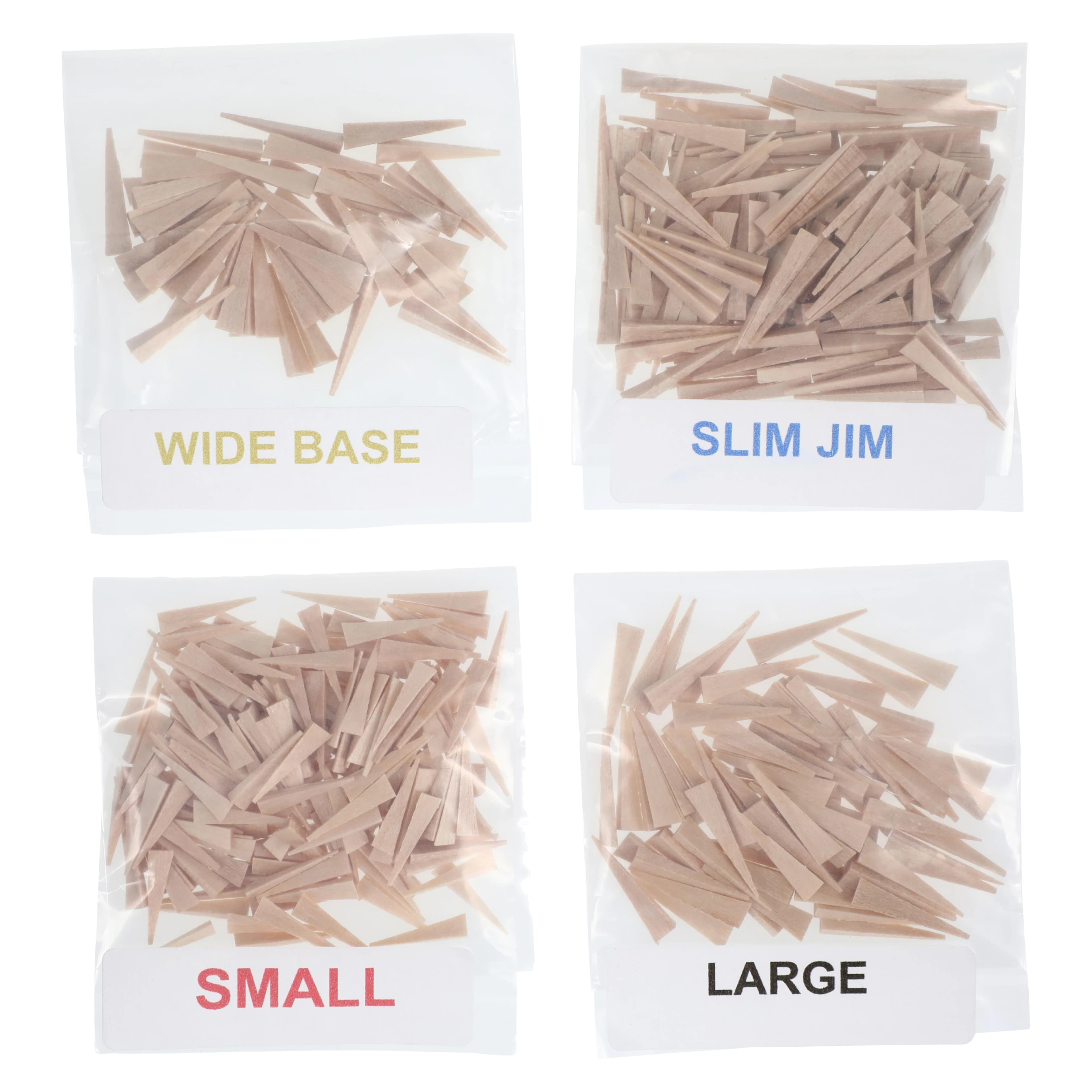 Wizard Wedges Matrix Wedges, Assorted Sizes, Natural Birch Wood, 500/Pk, WW-M-A-500-NAT thumbnail 6