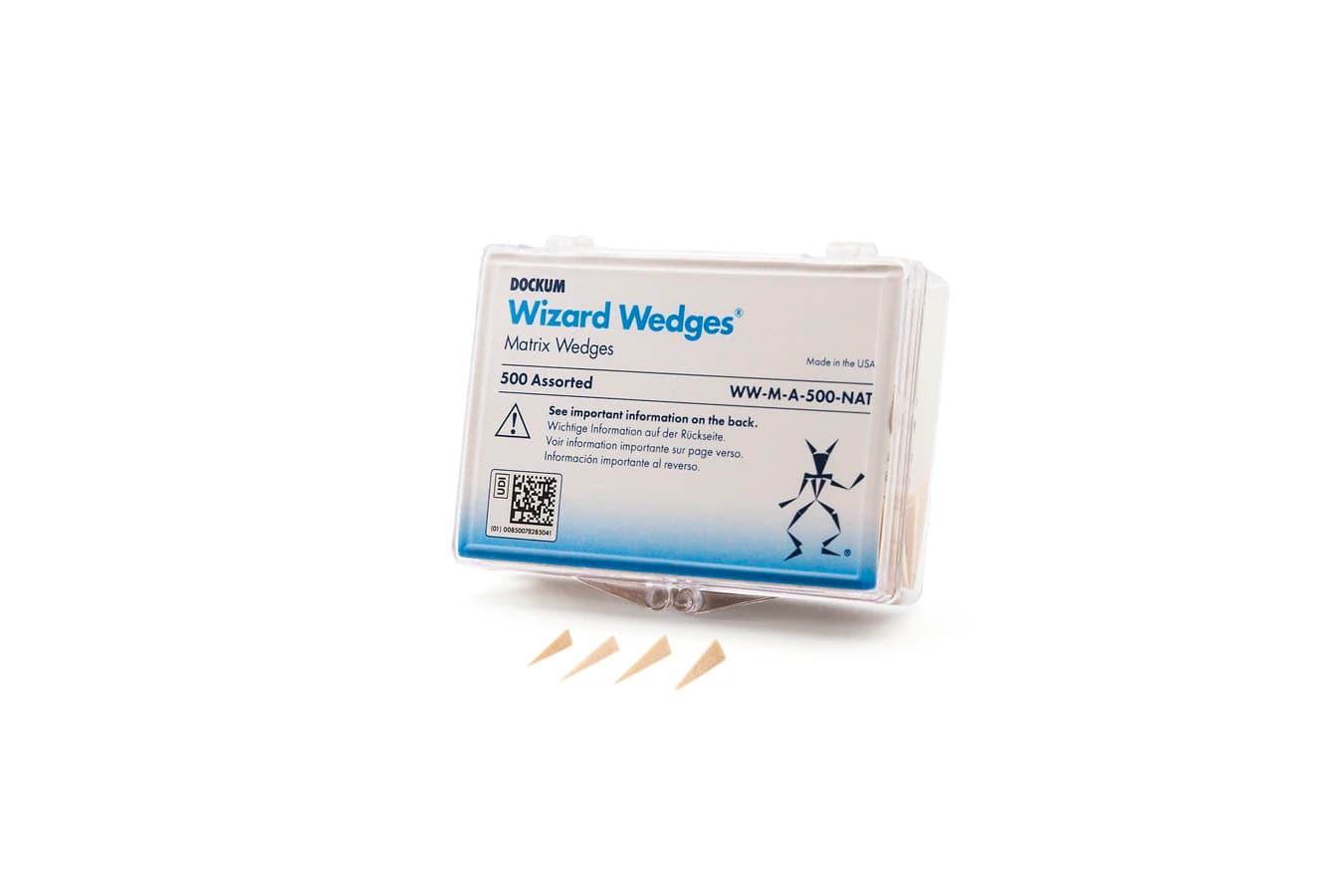 Wizard Wedges Matrix Wedges, Assorted Sizes, Natural Birch Wood, 500/Pk, WW-M-A-500-NAT - Wizard Wedges Matrix Wedges, Assorted, 500/Pk, WW-M-A-500-NAT - Image 1
