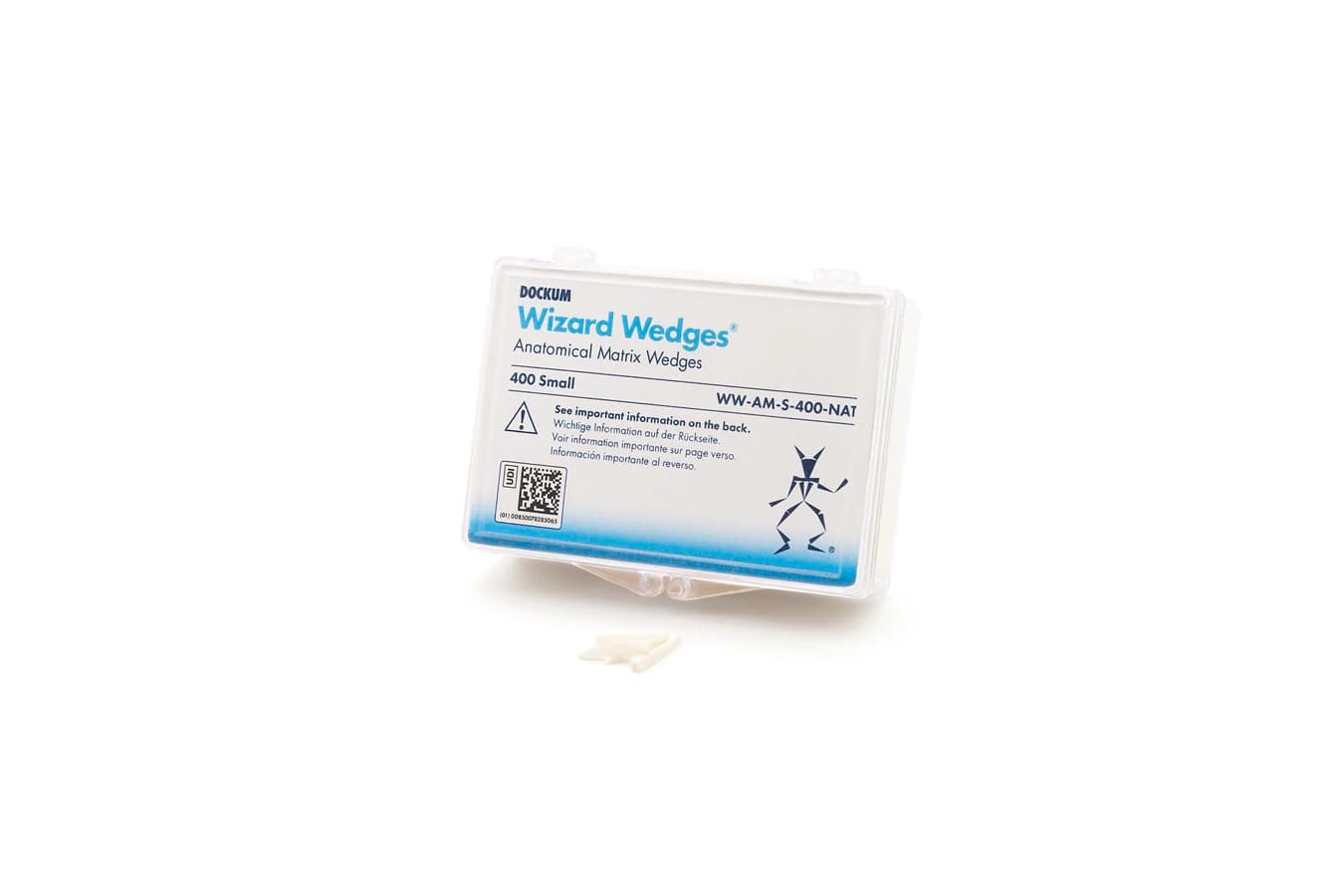 Wizard Anatomical Wedges, Small, Natural, 400/Pack, WW-AM-S-400-NAT5 - Dockum Wizard Wedges, Anatomical Shaped, Small, Natural, 400/Pk - Image 1