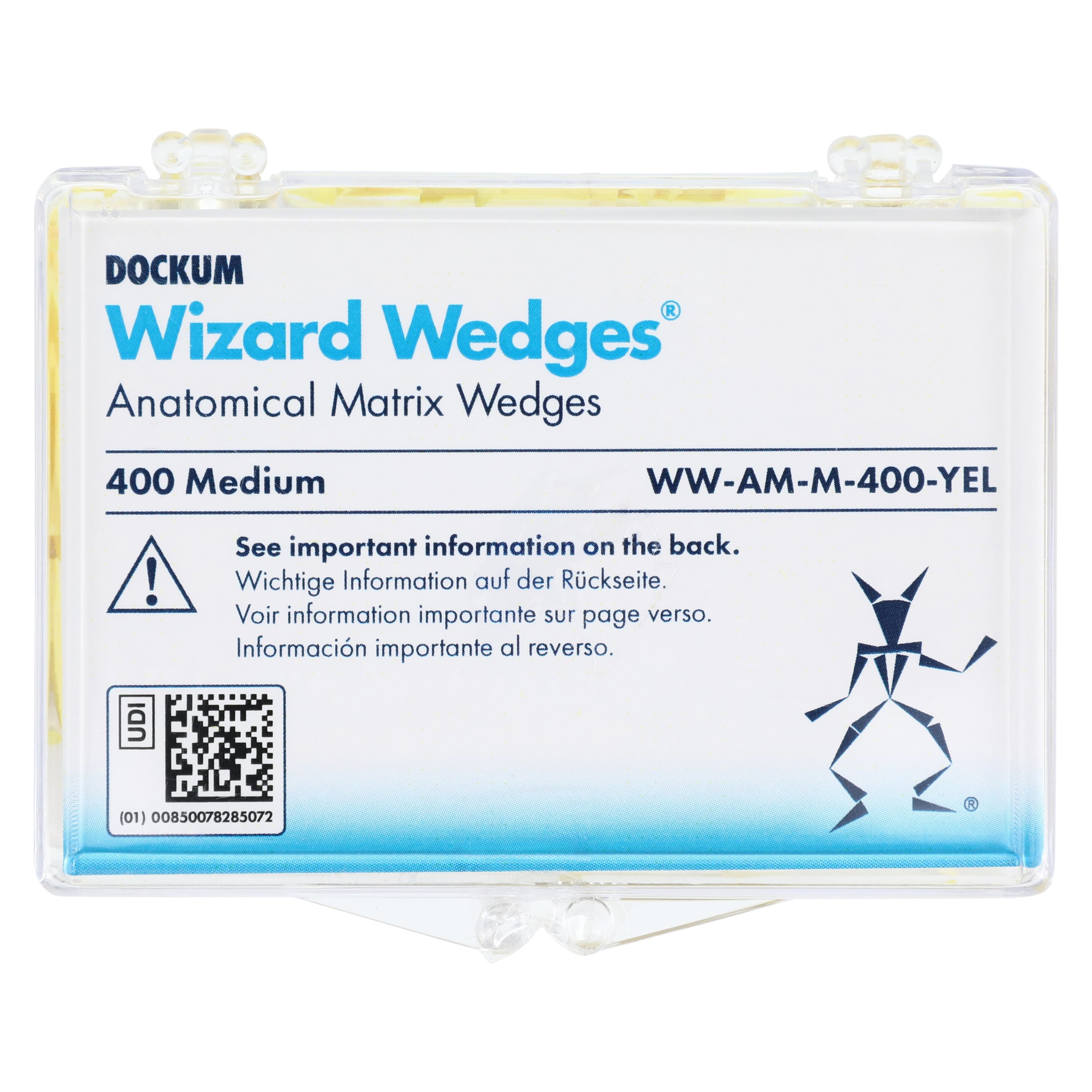 Wizard Anatomical Wedges, Medium, Yellow, Birch Wood, 400/Box, WW-AM-M-400-YEL5 thumbnail 4