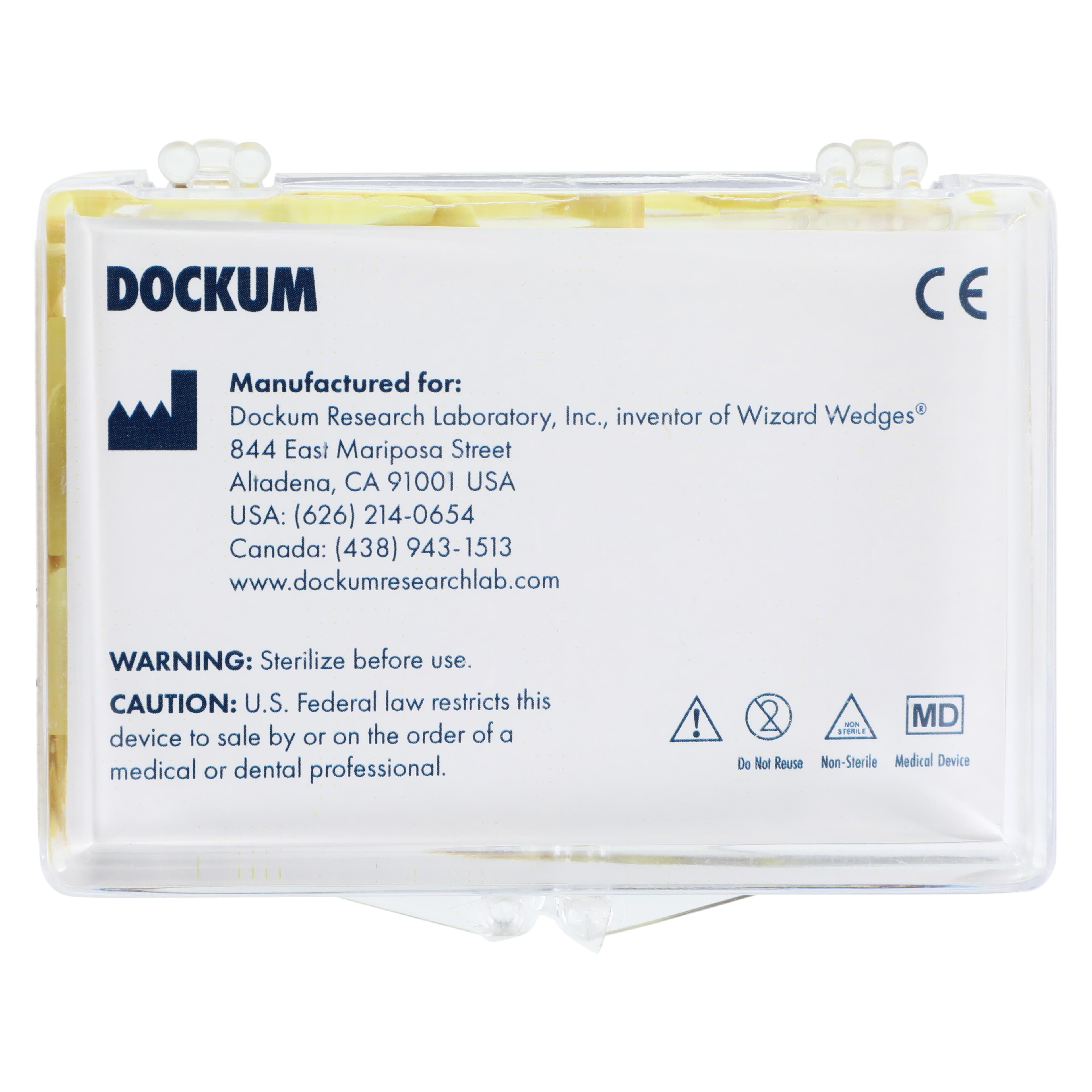 Wizard Anatomical Wedges, Medium, Yellow, Birch Wood, 400/Box, WW-AM-M-400-YEL5 thumbnail 3