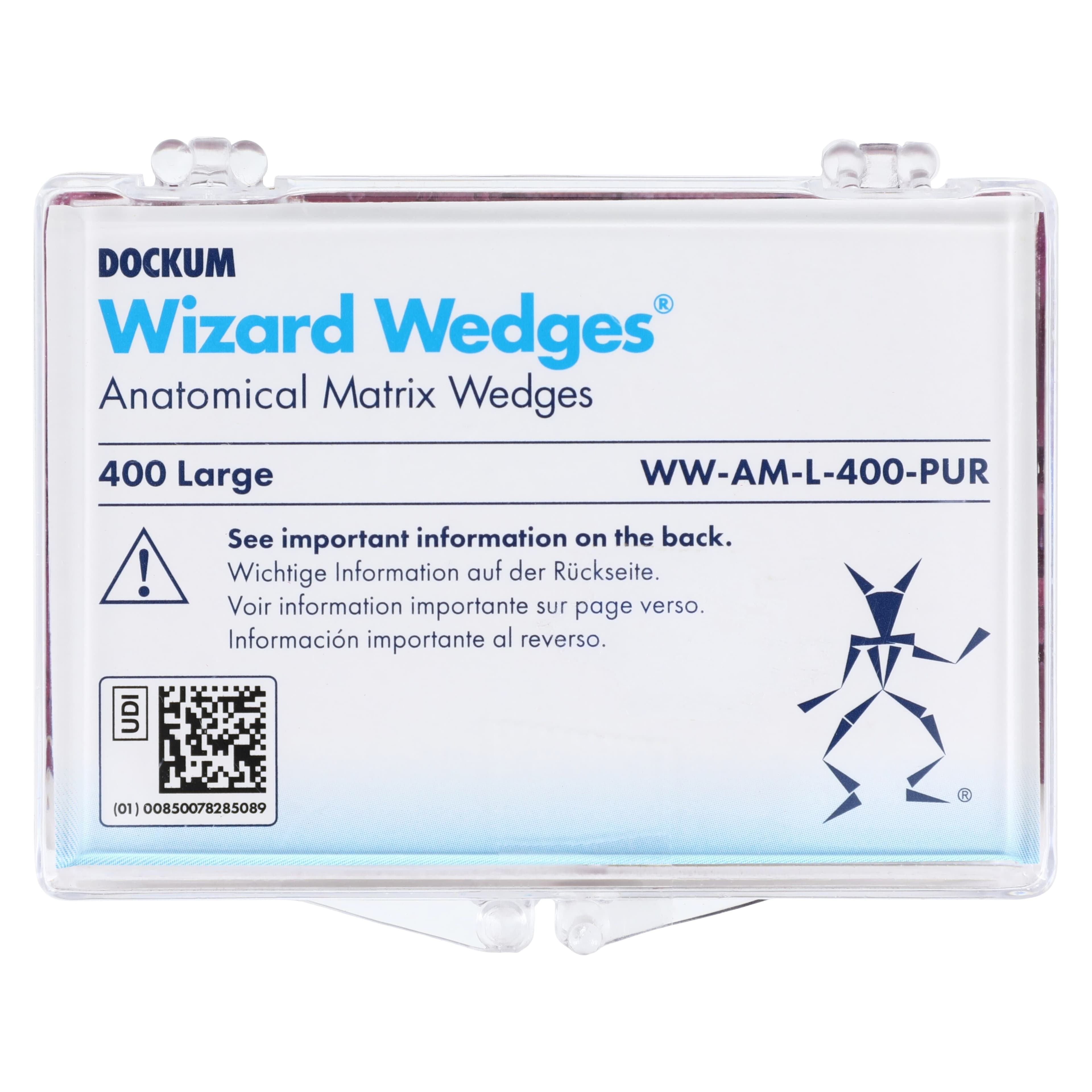 Wizard Anatomical Wedges, Large, Purple, 400/Box, WW-AM-L-400-PUR5 thumbnail 2