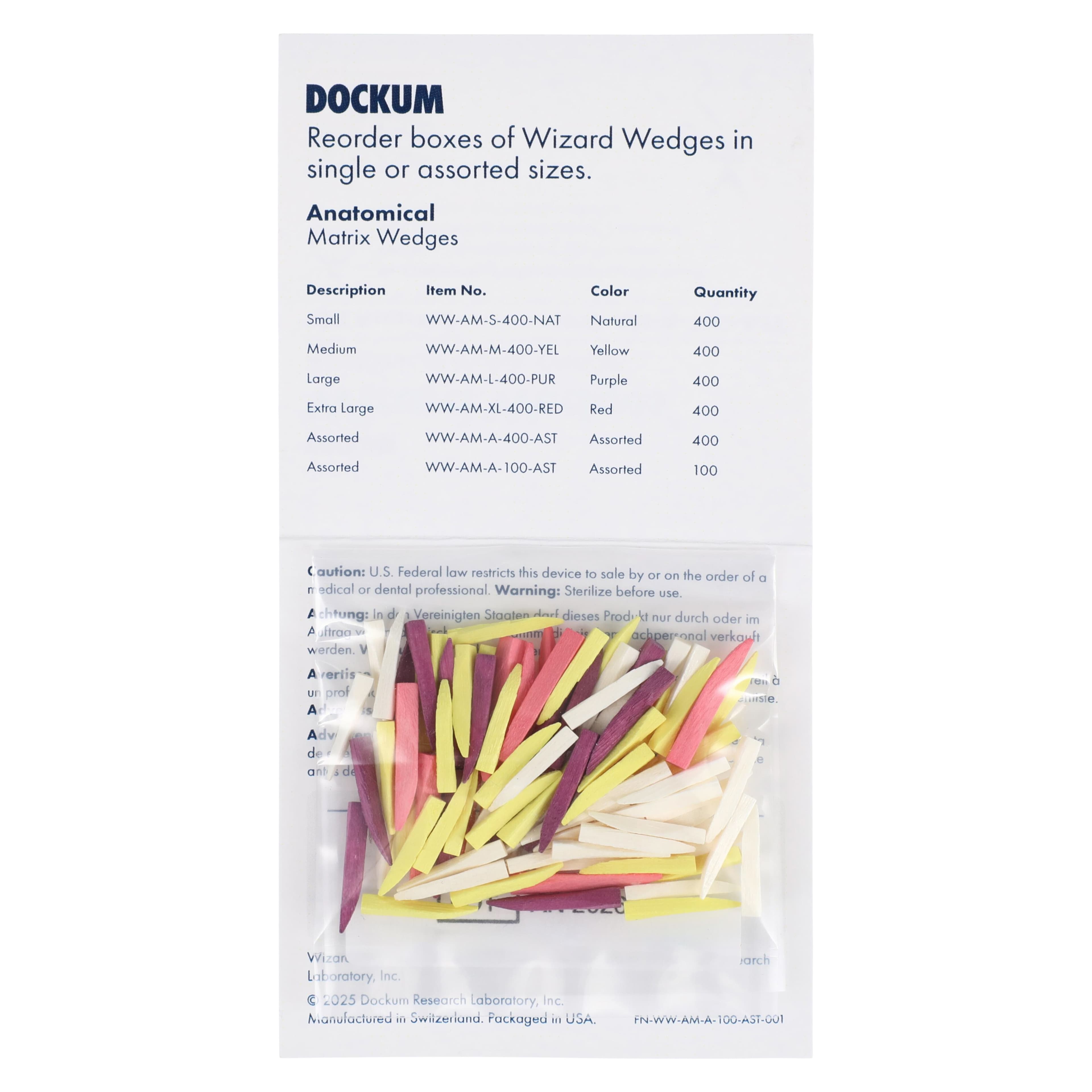 Anatomical Wizard Wedges, Assorted, 100/Pkg thumbnail 4