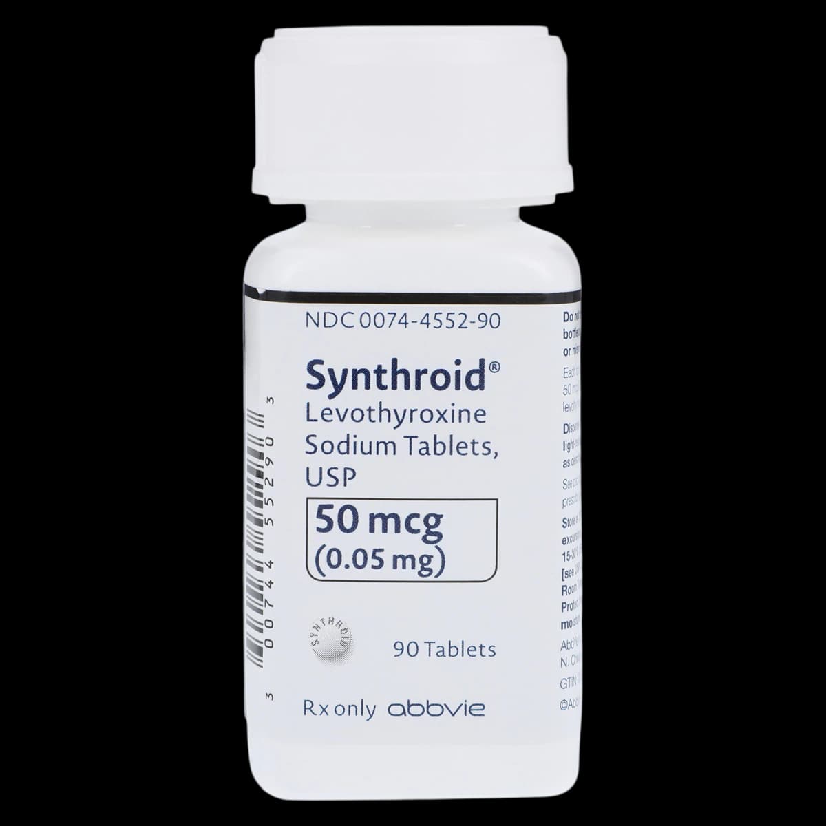 Synthroid Tablets, 50 mcg, 90/Bottle - Synthroid Tablets - Image 1