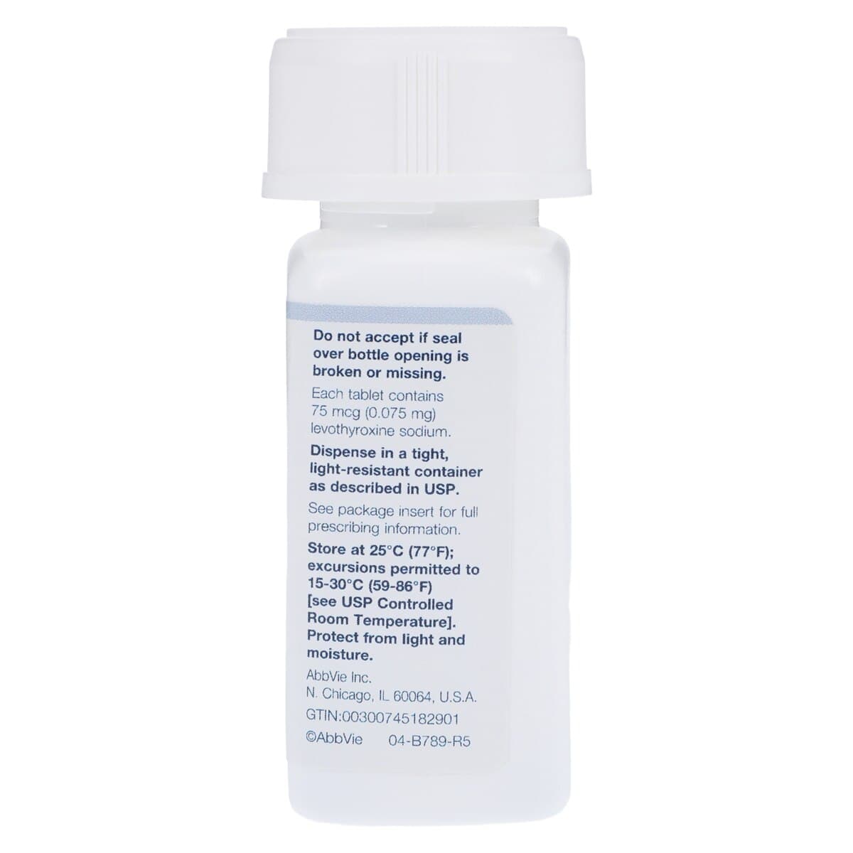 Synthroid Tablets, 75 mcg, 90/Bottle thumbnail 2