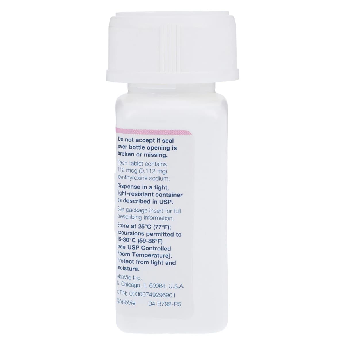 Synthroid Tablets, 112 mcg, 90/Bottle thumbnail 2