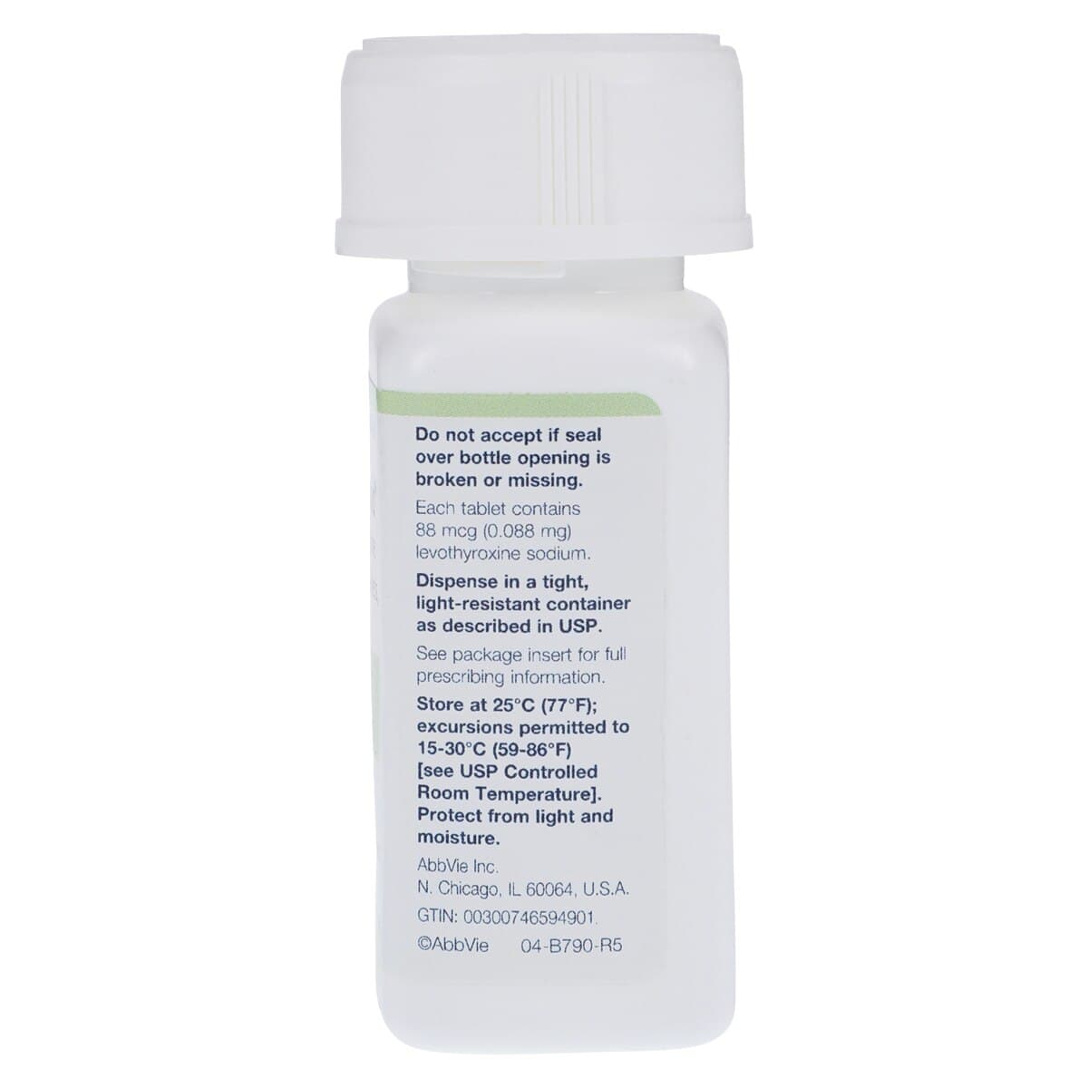 Synthroid Tablets, 88 mcg, 90/Bottle thumbnail 2
