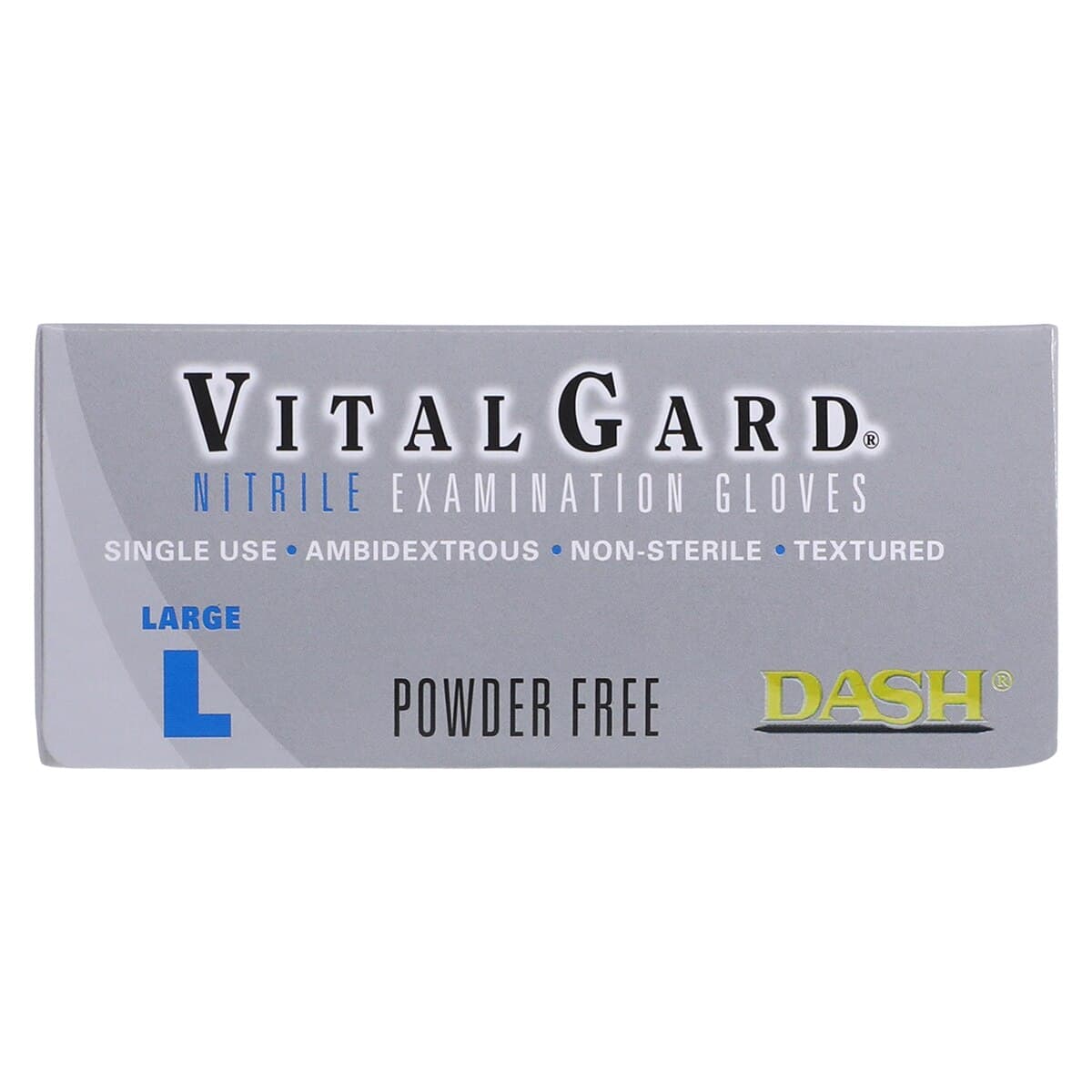 VitalGard Nitrile Exam Gloves, Powder-Free, Latex-Free, Textured, Non-Sterile, Large, Blue, 100/Box, VNPF100L thumbnail 7