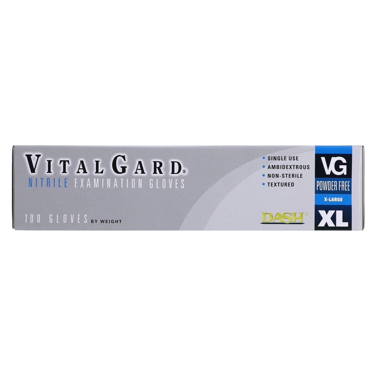 VitalGard® Nitrile Exam Gloves, Powder Free, Latex Free, Non-Sterile, Textured, Extra Large, Blue, 100/Box, VNPF100XL thumbnail 8