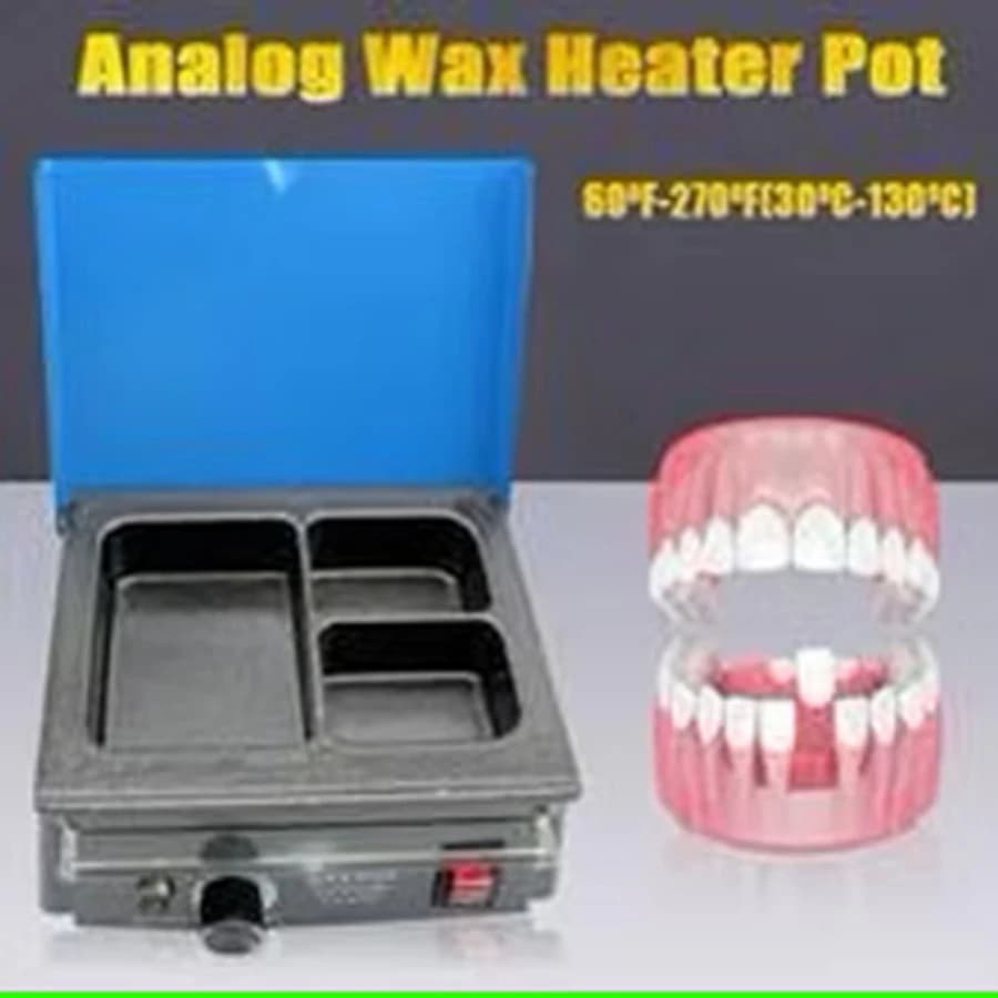Corning Rubber Co Wax Pot, 3-Well Analog, 220V - Wax Pot 3-Well Analog - Image 1