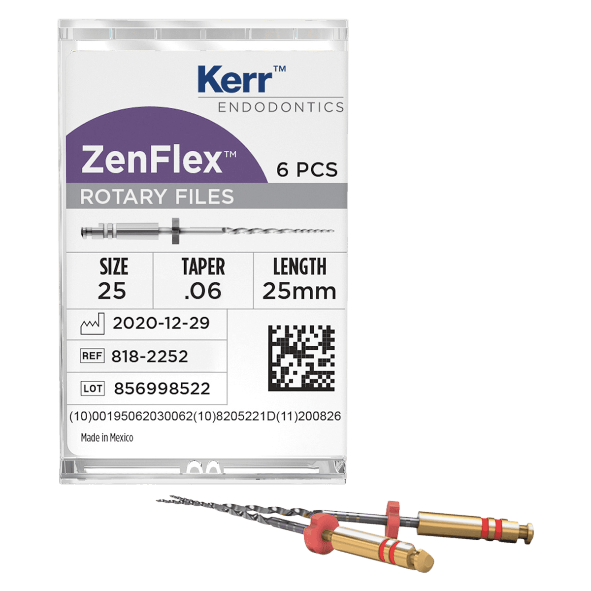 ZenFlex NiTi Rotary Shaping File, .40/.04, 31mm, Non-Cutting, 6/Pk, 818-1403 thumbnail 2